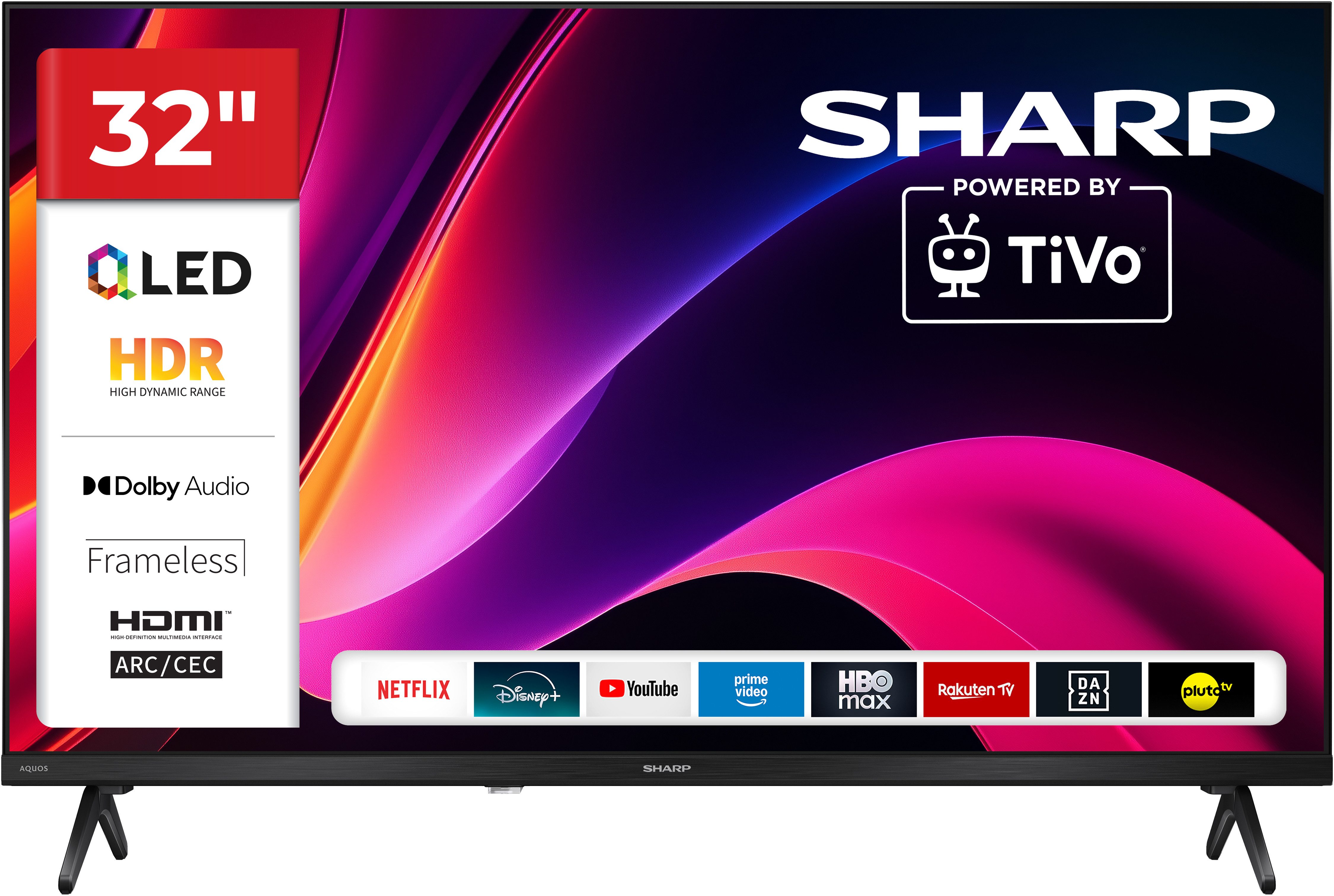 Sharp 1T-C32HE3x QLED-Fernseher (80 cm/32 Zoll, HD, Smart-TV)