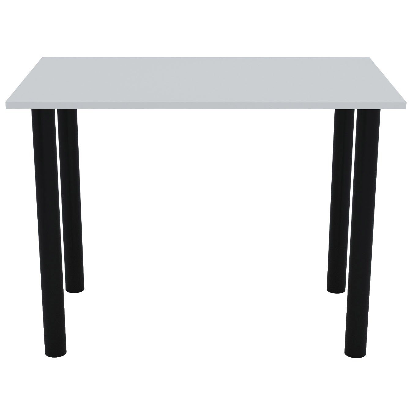 AKKE PVC Bürotisch Esstisch, Küchentisch schwarzen Hellgrau Esszimmertisch mit 2mm Beinen