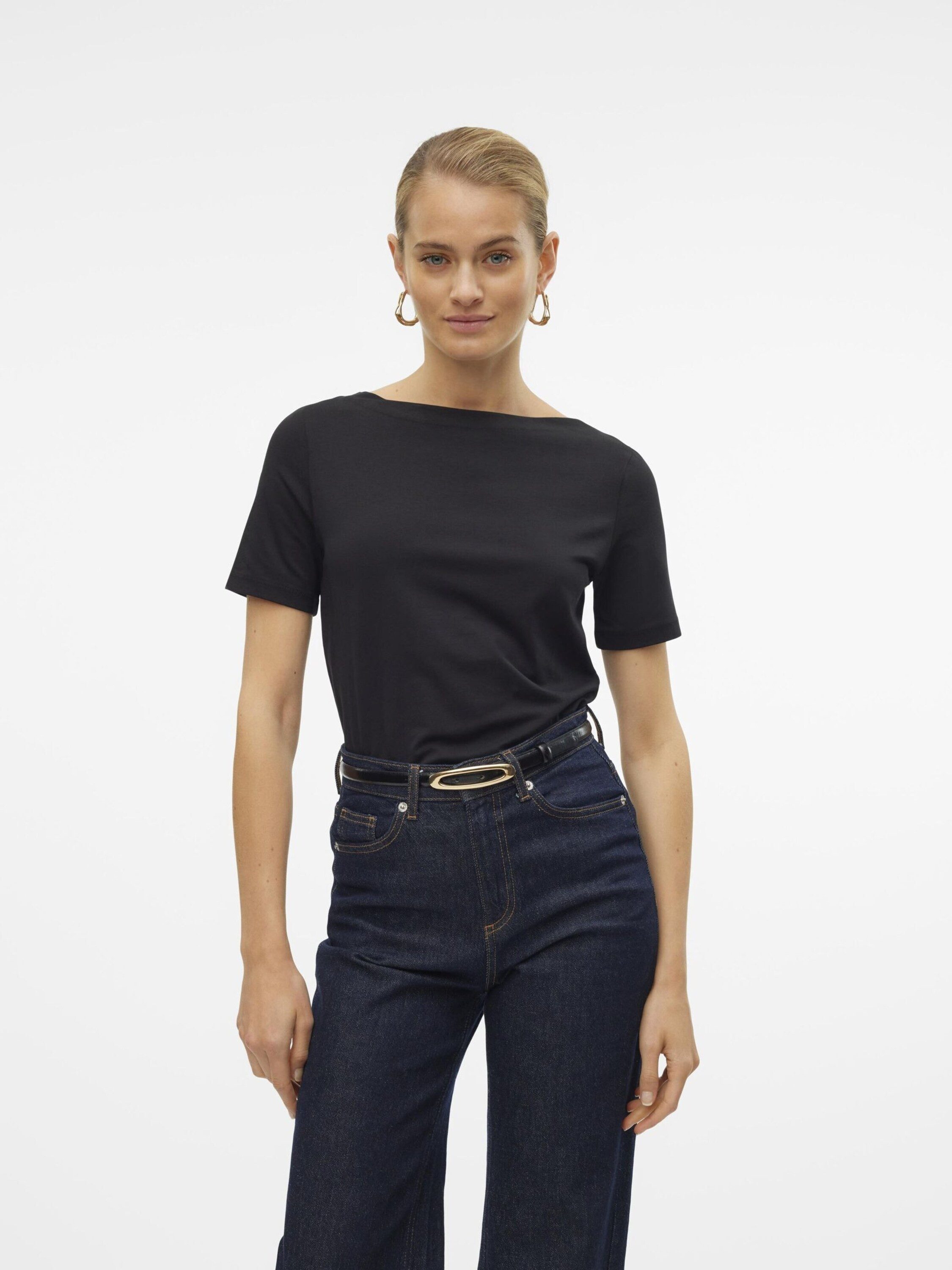 Vero Moda T-Shirt Basic Stretch mit günstig online kaufen
