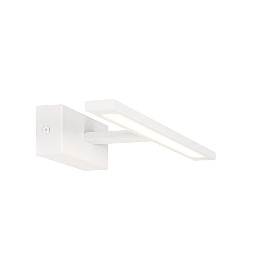 Qazqa Wandleuchte Jerre, LED fest integriert, (nicht austauschbare) LED, Weiß, Design, Stahl, 1-flammig