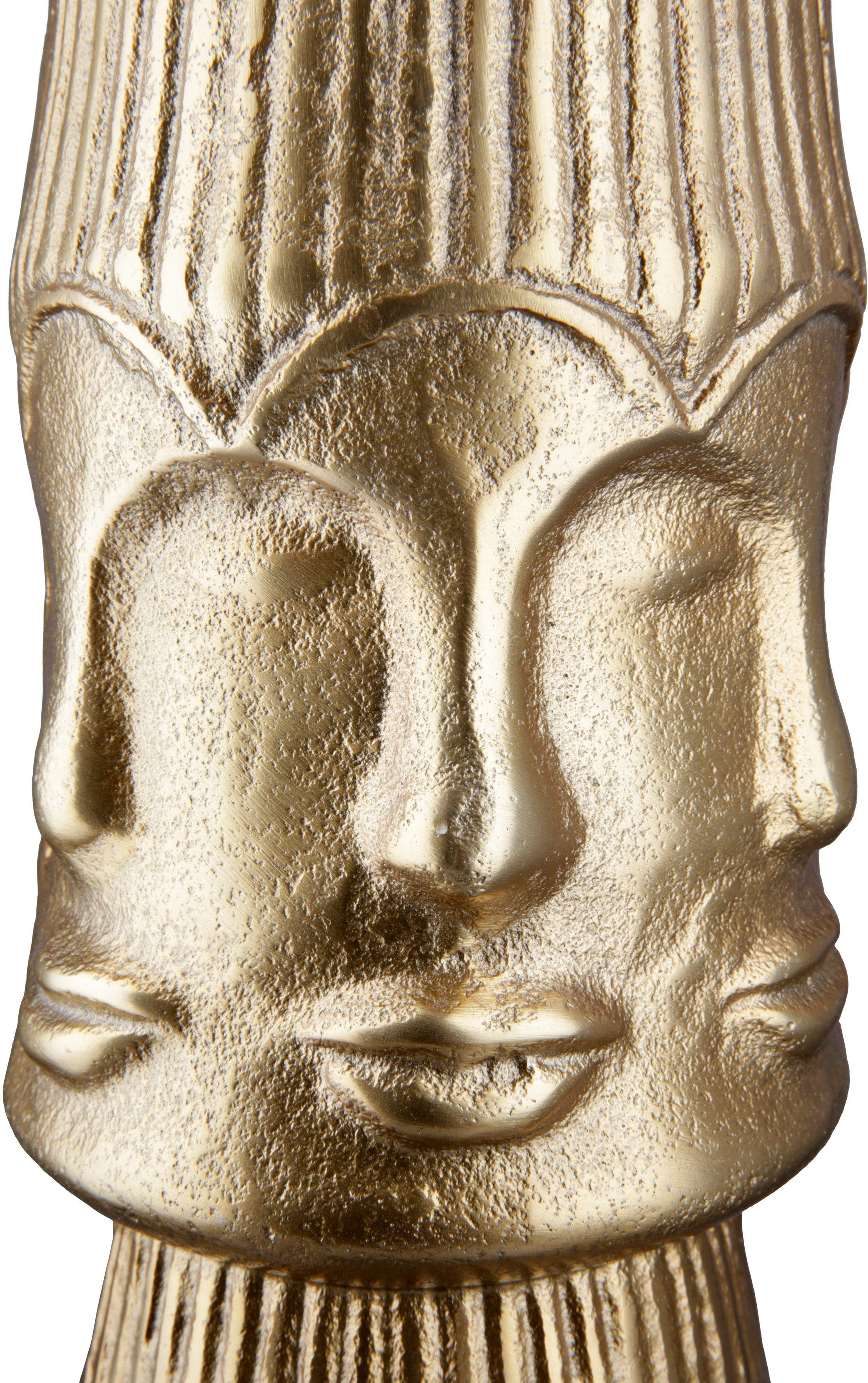 GILDE Dekovase Face (1 St), Aluminium, Vase Dekoobjekt aus