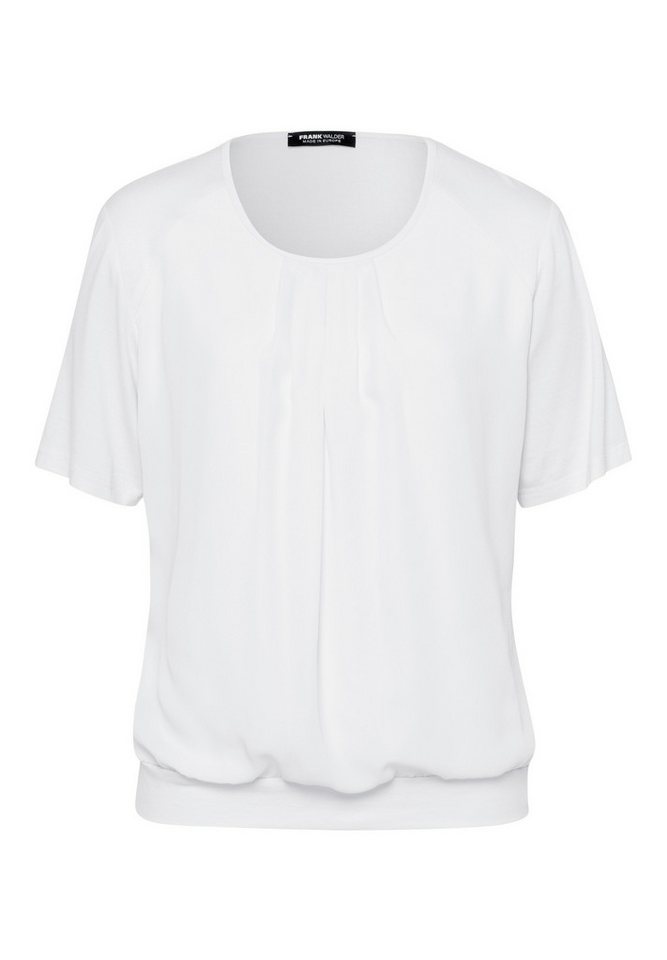 FRANK WALDER T-Shirt im Materialmix