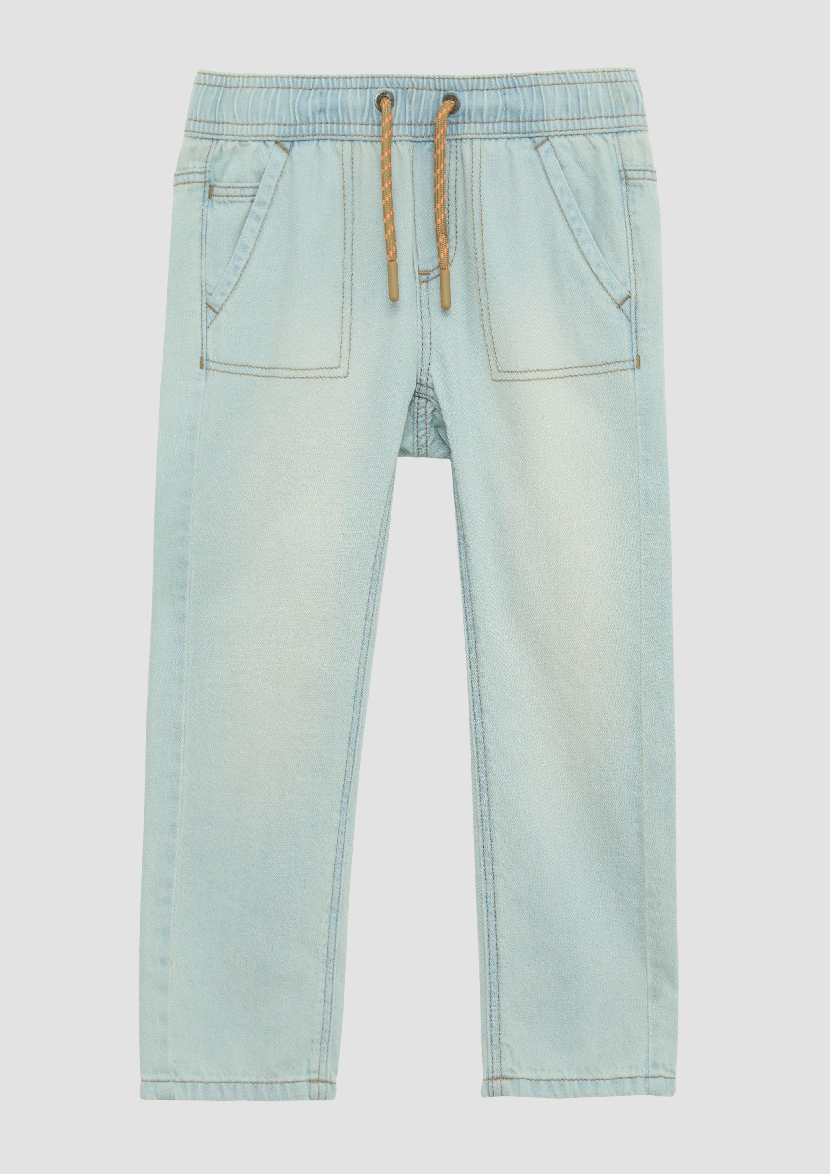 5-Pocket-Jeans Jogg-Jeans Pelle / Regular Fit / Mid Rise / Straight Leg / Used-Effekt