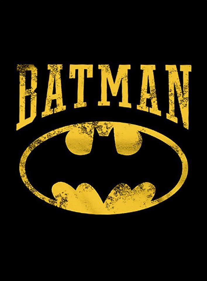 Metamorph Kostüm Batman Vintage Logo, Batman Vintage Logo Superhelden T-Shirt für Girls