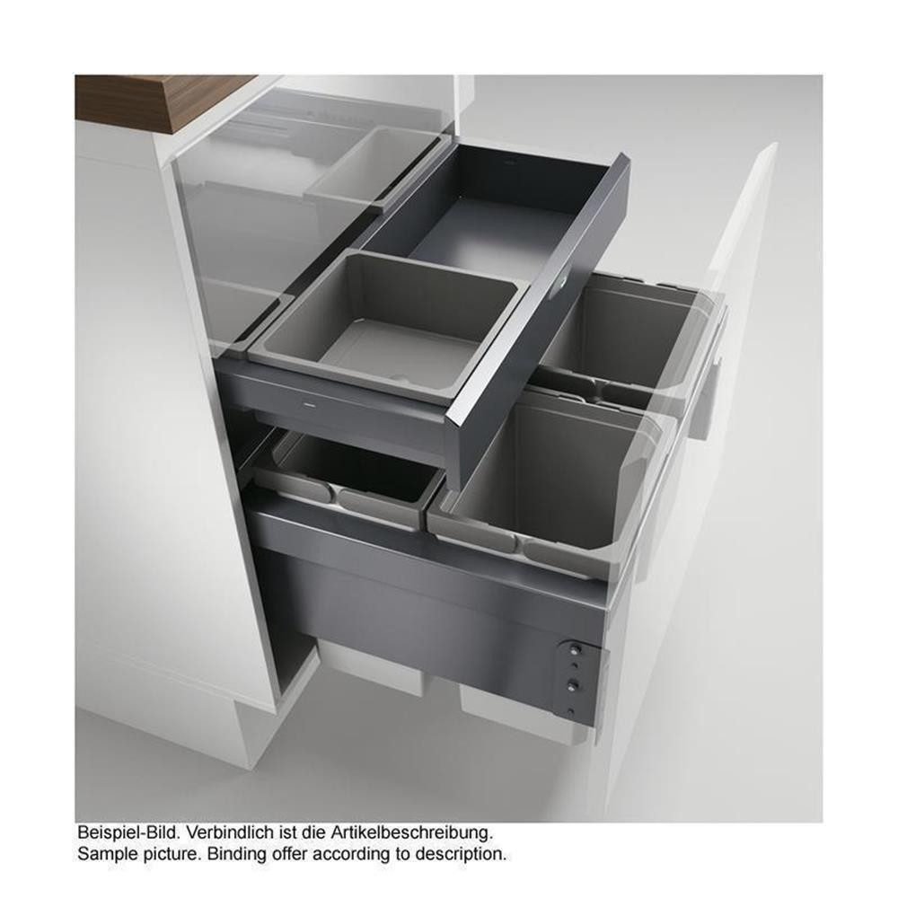 Naber Einbaumülleimer Cox® Base 360 S/600-4 mit Base-Board, Abfallsammler für Frontauszüge