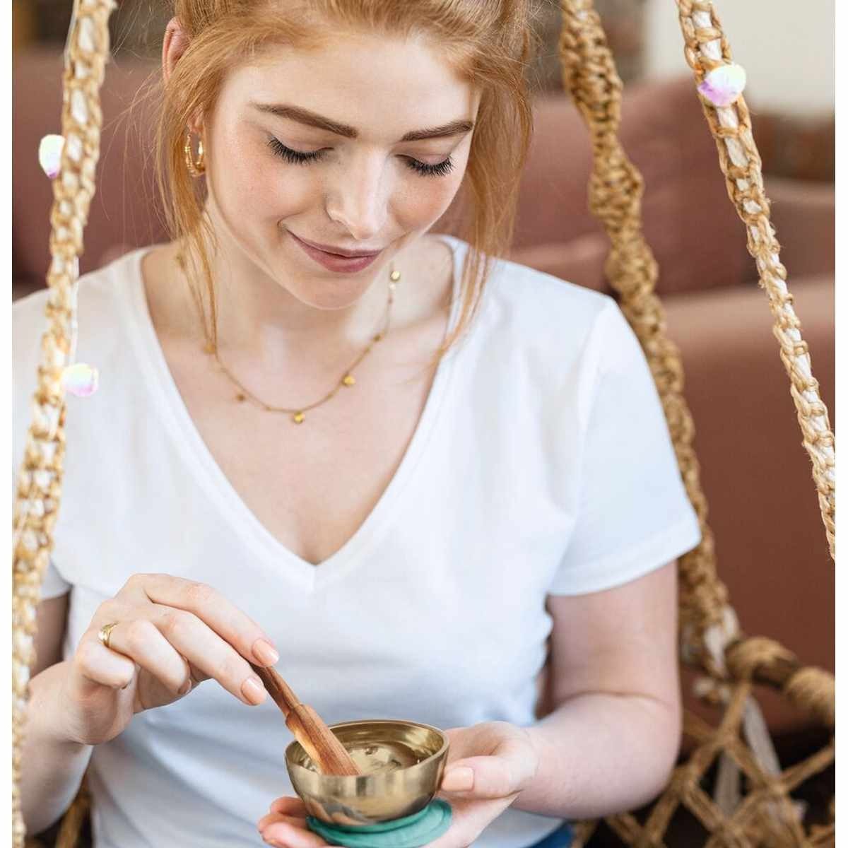 Moses. Verlag Klangschalen Mini-Klangschale mit Klöppel & Kissen für Meditation & Achtsamkeit