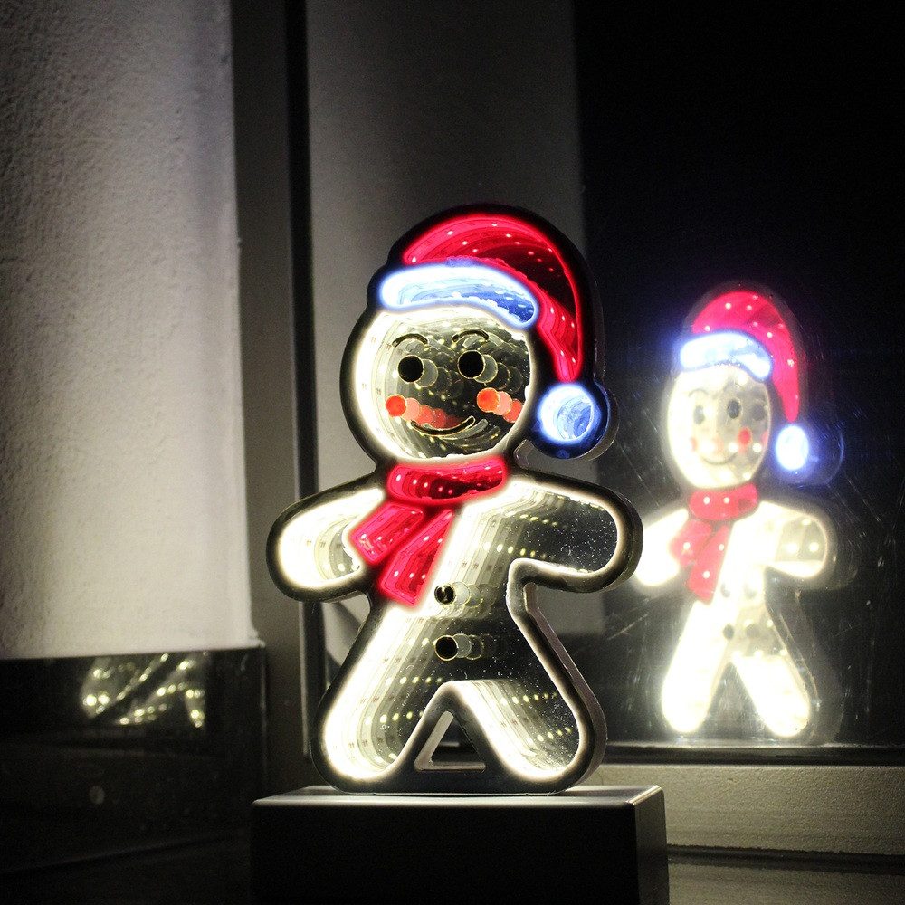 Star-Max Beleuchtetes Fensterbild 36312 LED-Lebkuchenmann Infinity 79 LED B günstig online kaufen