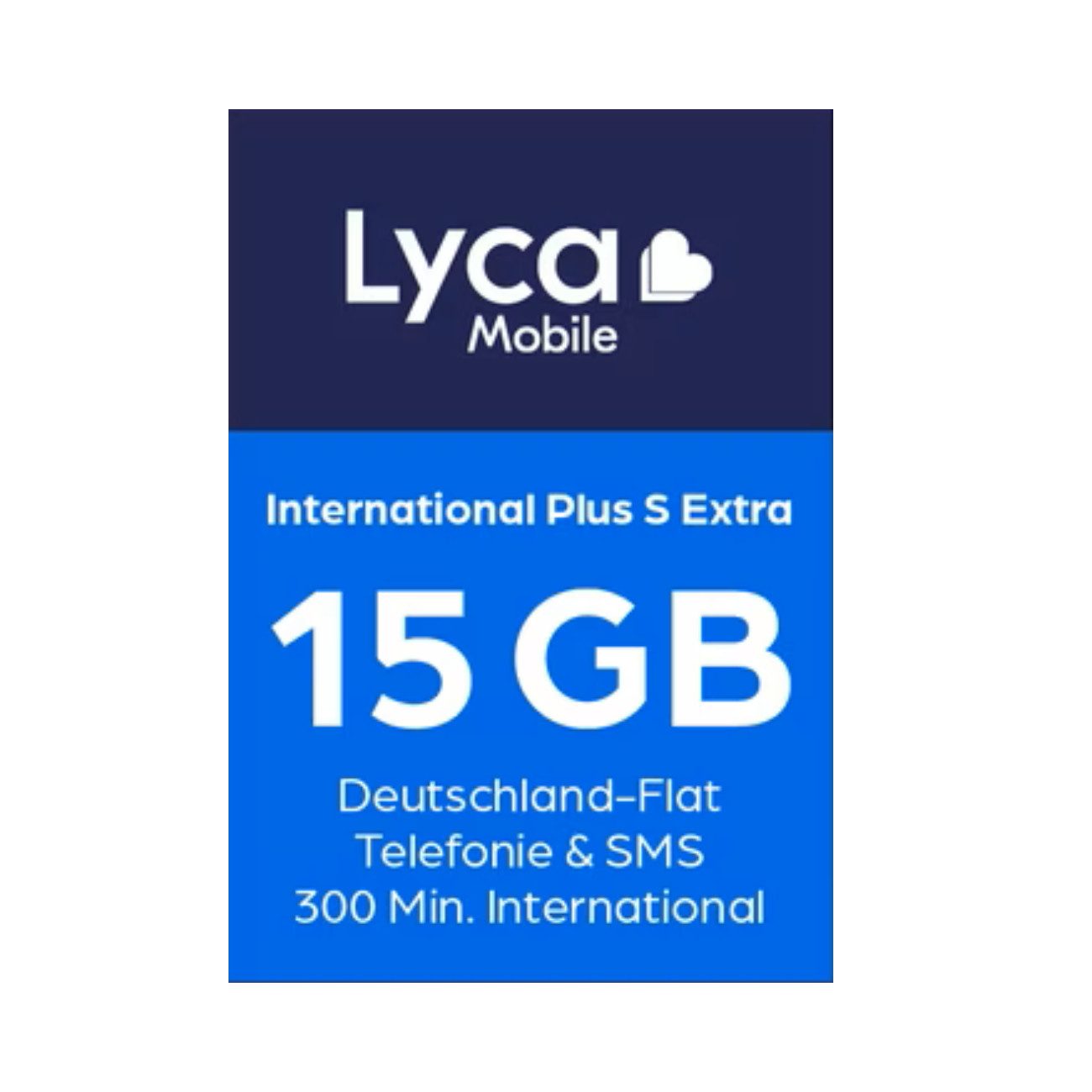 Lyca Mobile International Plus S extra Prepaid Smartphone Sim Karte ohne Vertrag Prepaidkarte