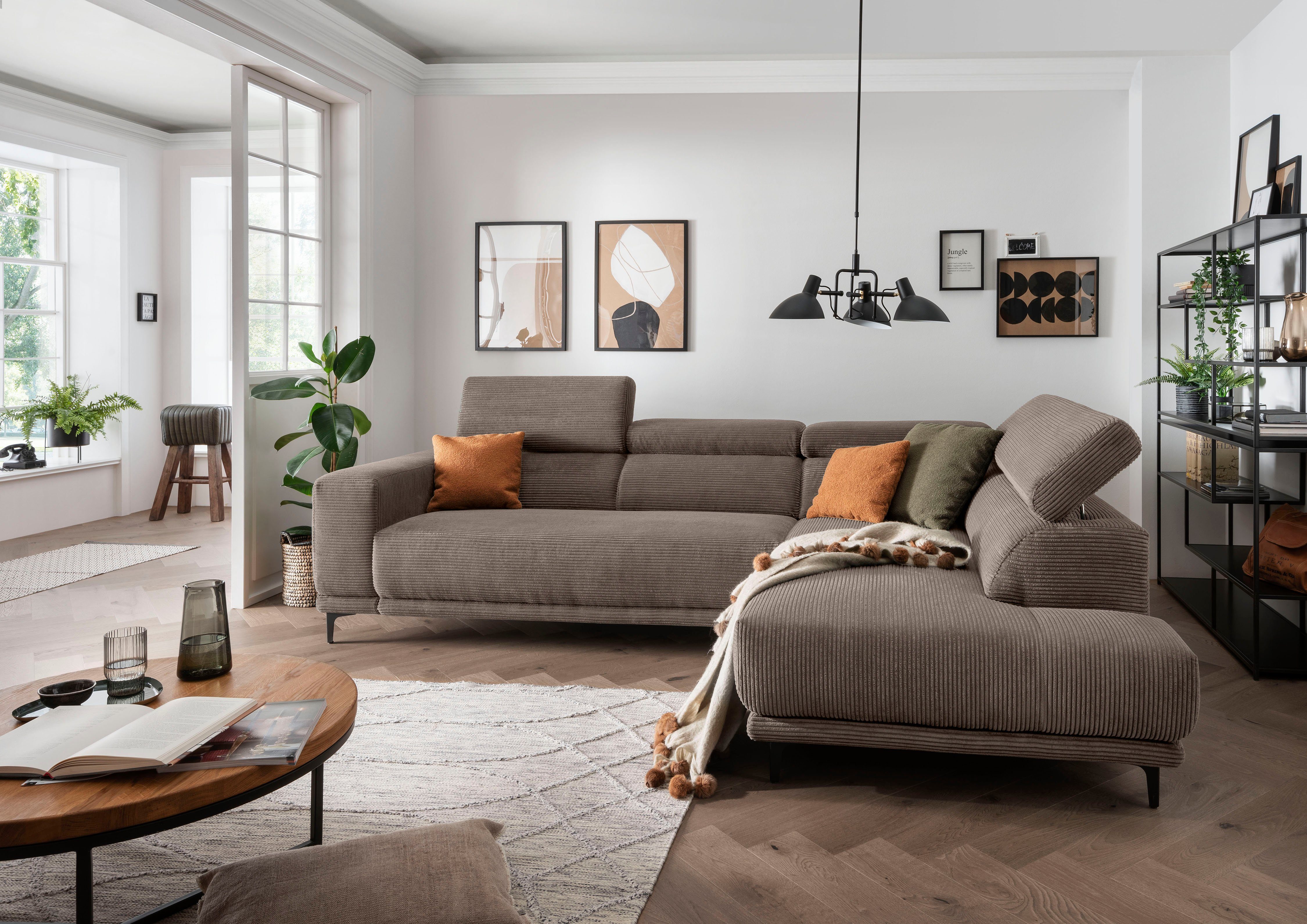 alina Ecksofa Hikari, wahlweise mit Sitzvorzug, günstig online kaufen