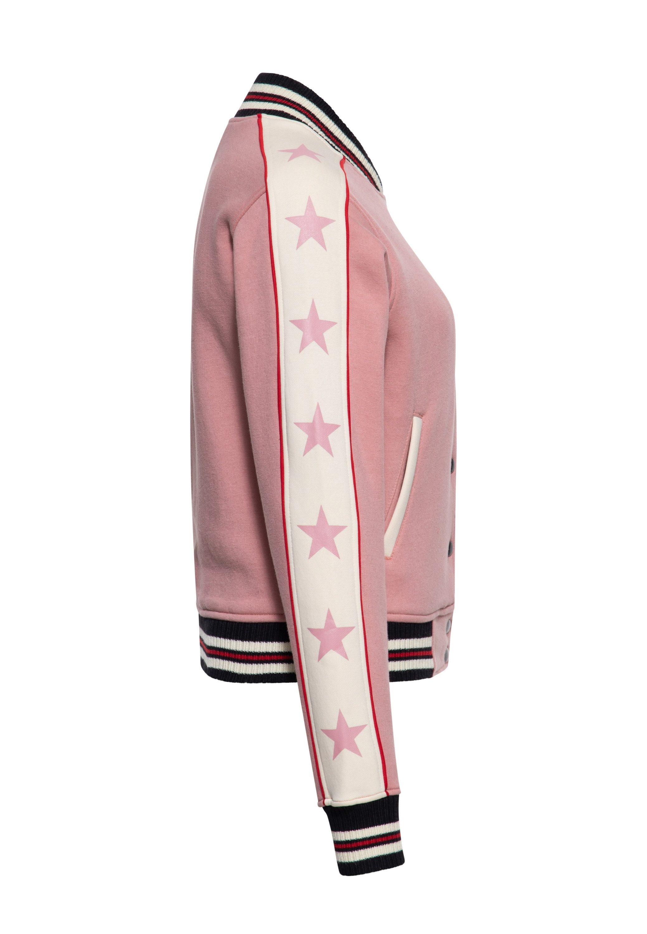QueenKerosin Collegejacke Star (1-St) mit Sternen-Print