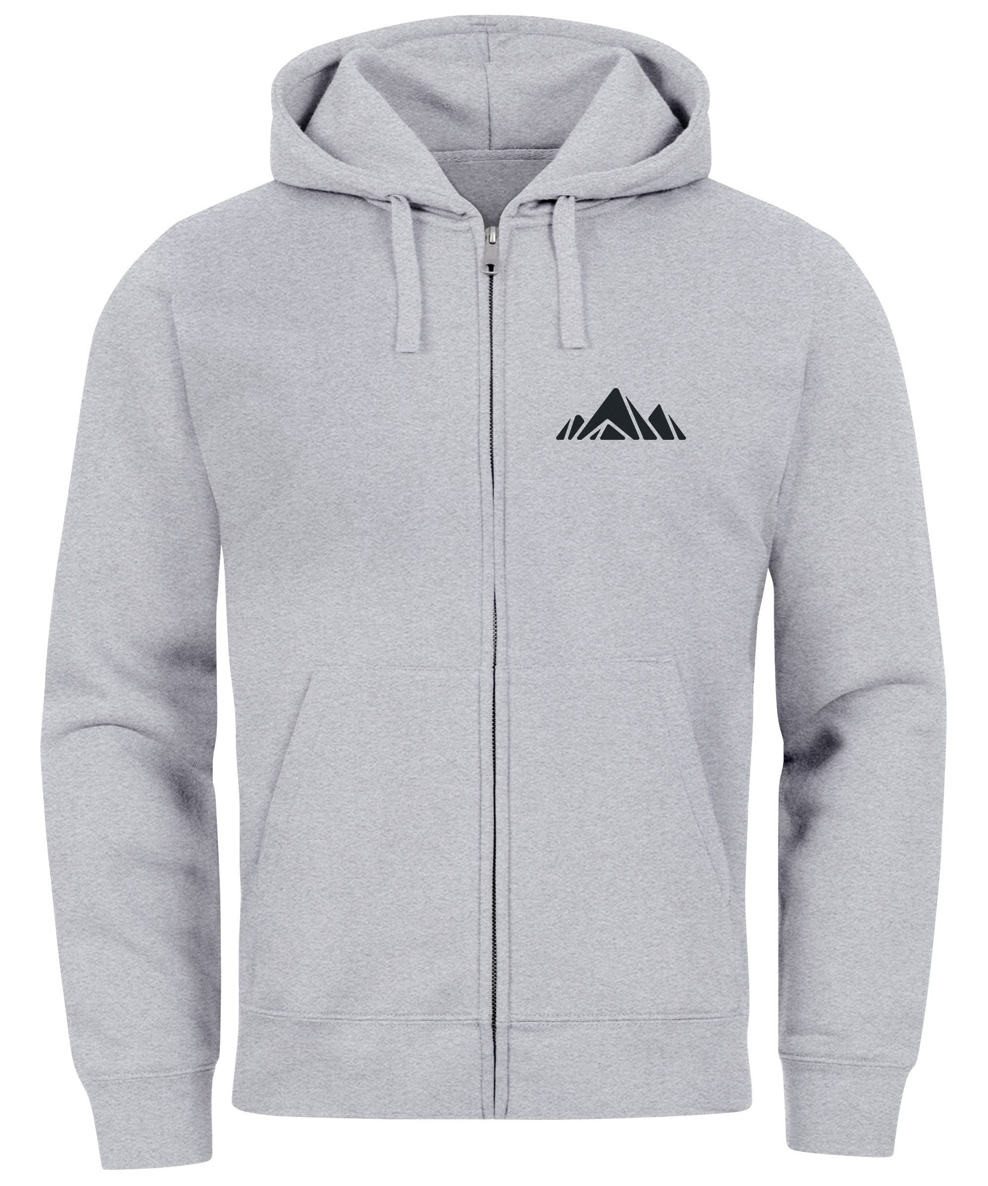 Neverless Sweatjacke Sweatjacke mit Kapuze Wandern günstig online kaufen