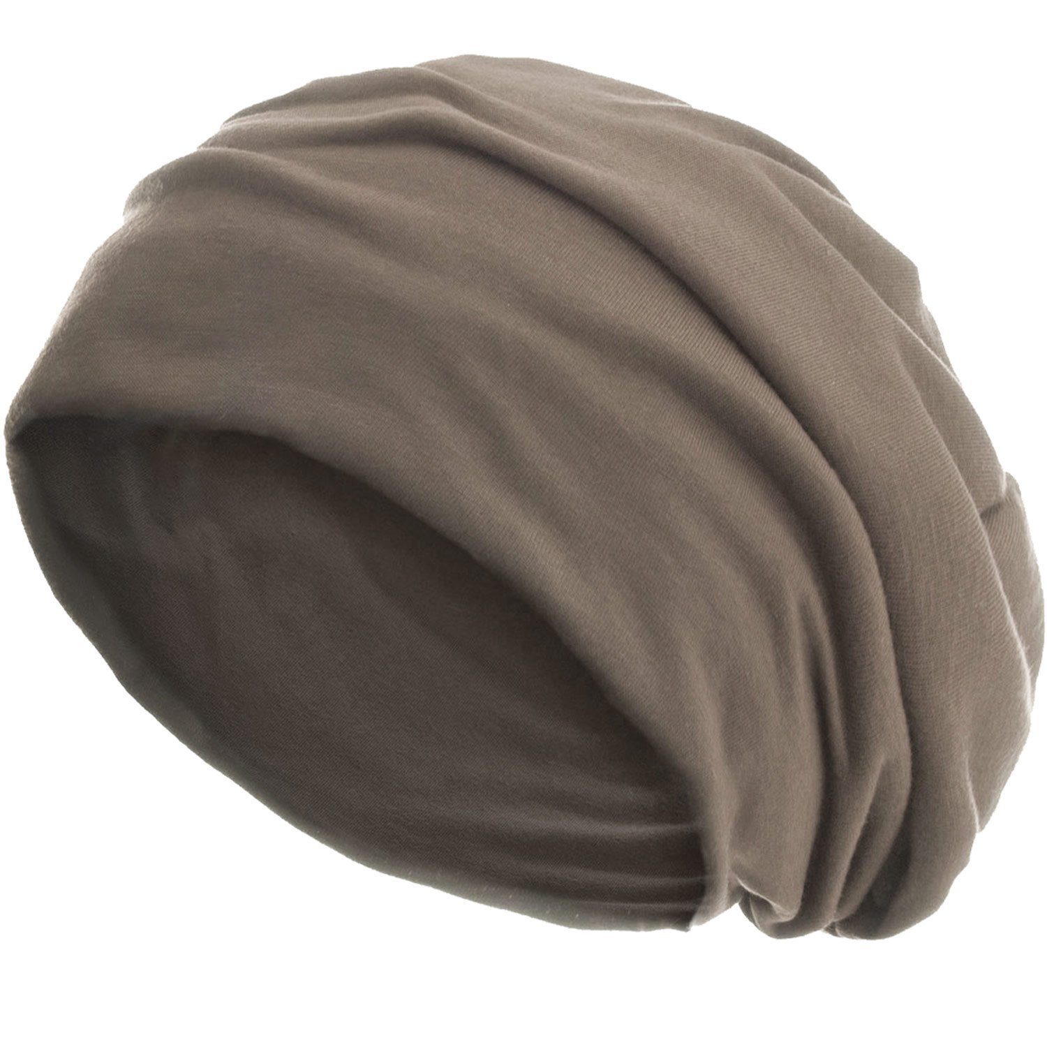 style3 Beanie (1-St) Mütze Damen Herren Haube Sommer Herbst XXL Chemo Schlafmütze Cap