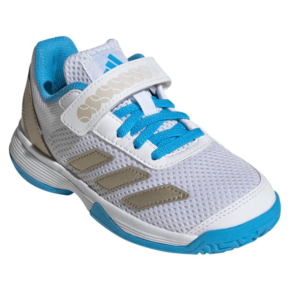 Courtflash CF C Allcourt (Klettverschluss) 2025 weiss/blau Kinder Tennisschuh