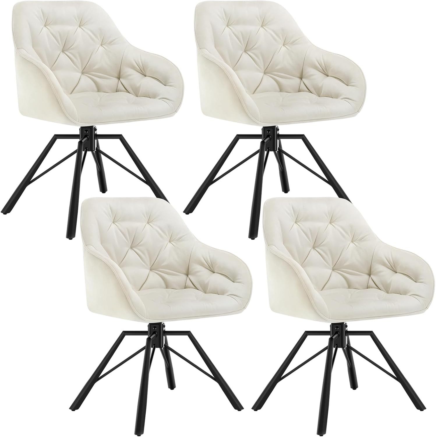 Woltu 4-Fußstuhl (4 St), drehbar, Esszimmerstuhl für Esszimmer Küche Wohnzi günstig online kaufen