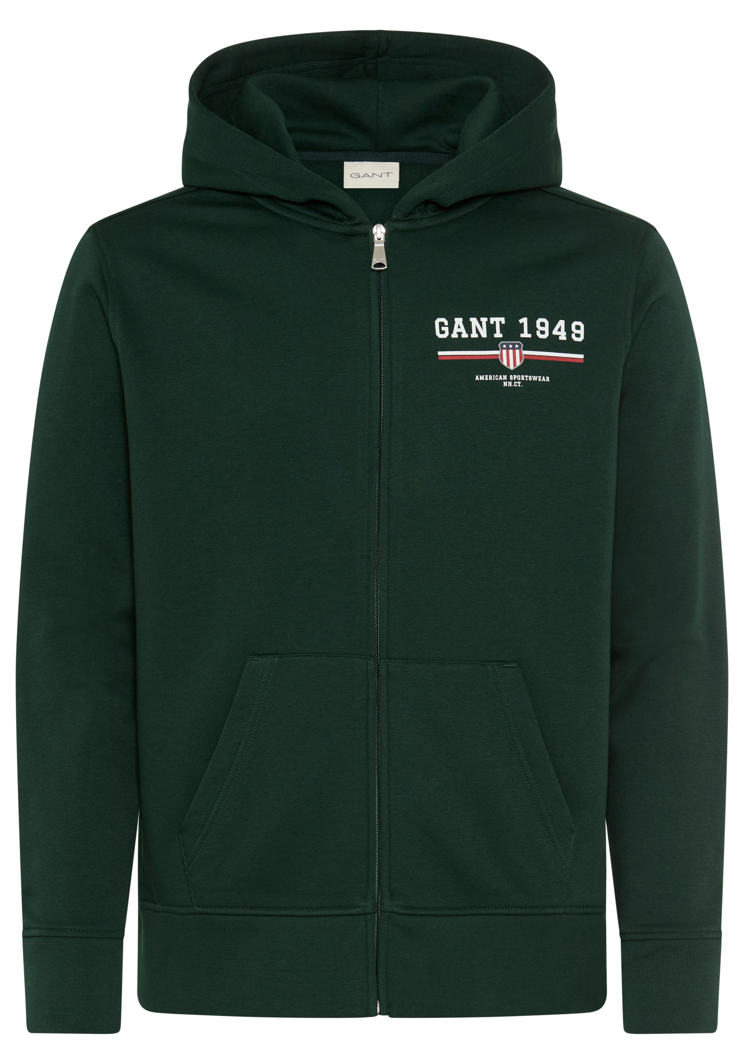Gant Kapuzensweatjacke GRAPHIC FULL ZIP HOODIE günstig online kaufen