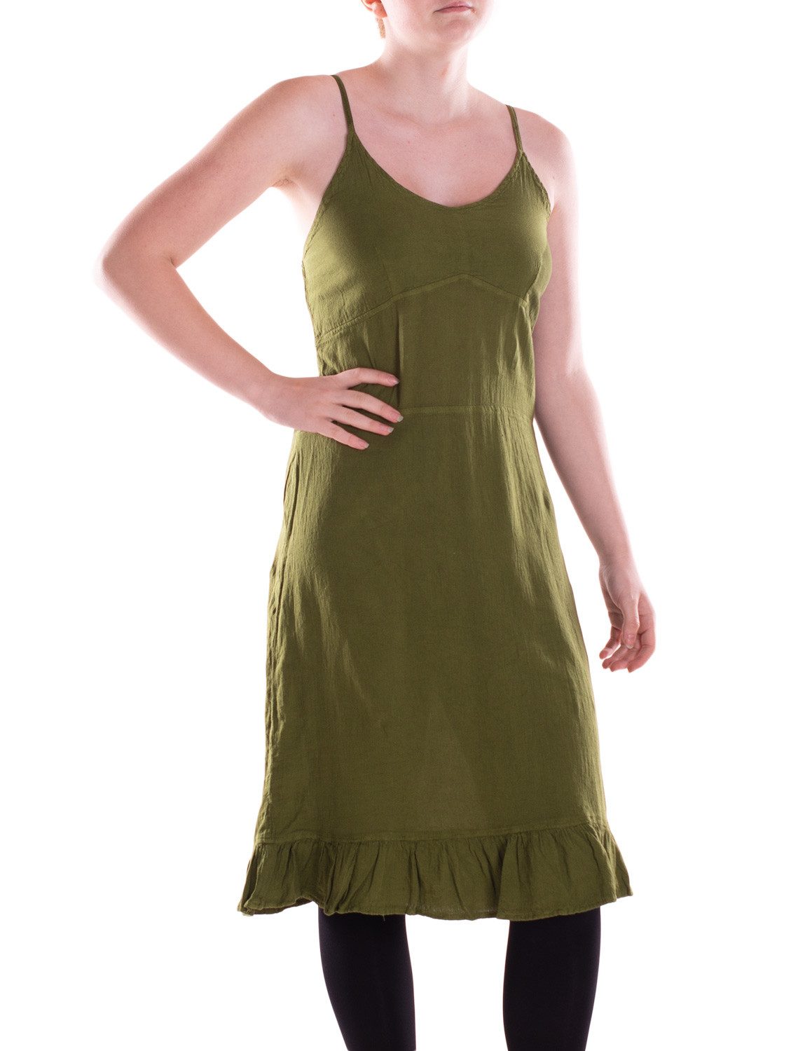 Vishes Sommerkleid Damen knielanges Kleid Baumwolle günstig online kaufen