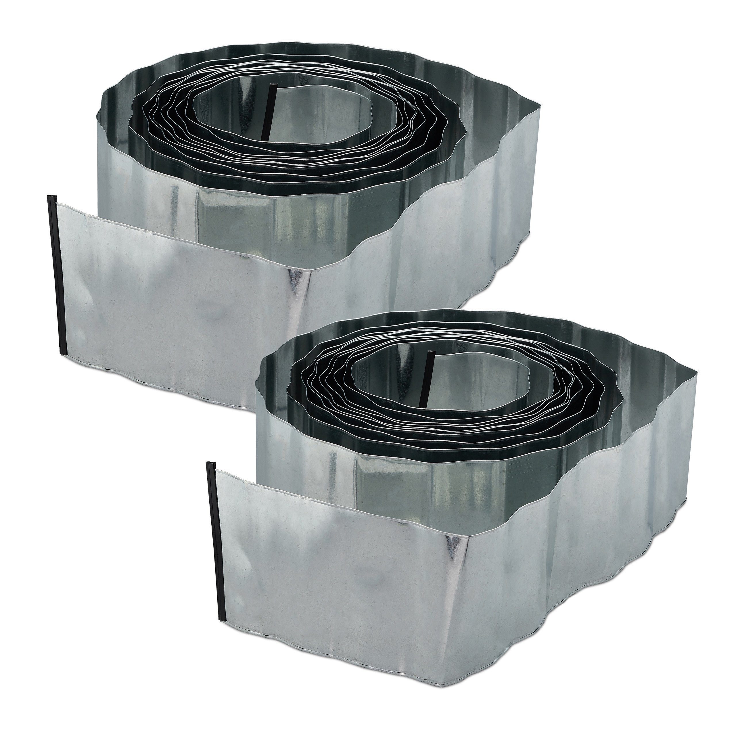 Rasenkante 2 x Rasenkante 10m Metall