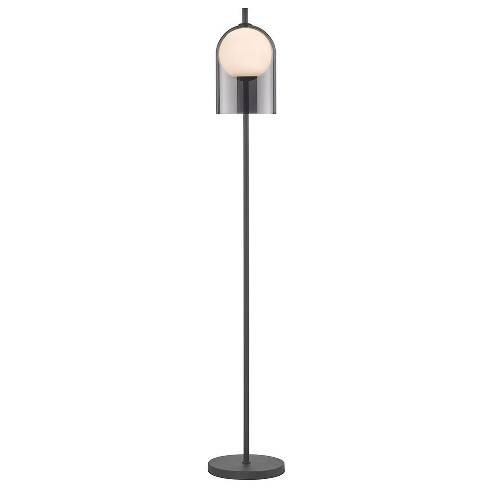 Stehlampe, Leuchtmittel Standlampe Glas Stehleuchte Stehlampe WOFI Wohnzimmer, nicht schwarz inklusive, Metall