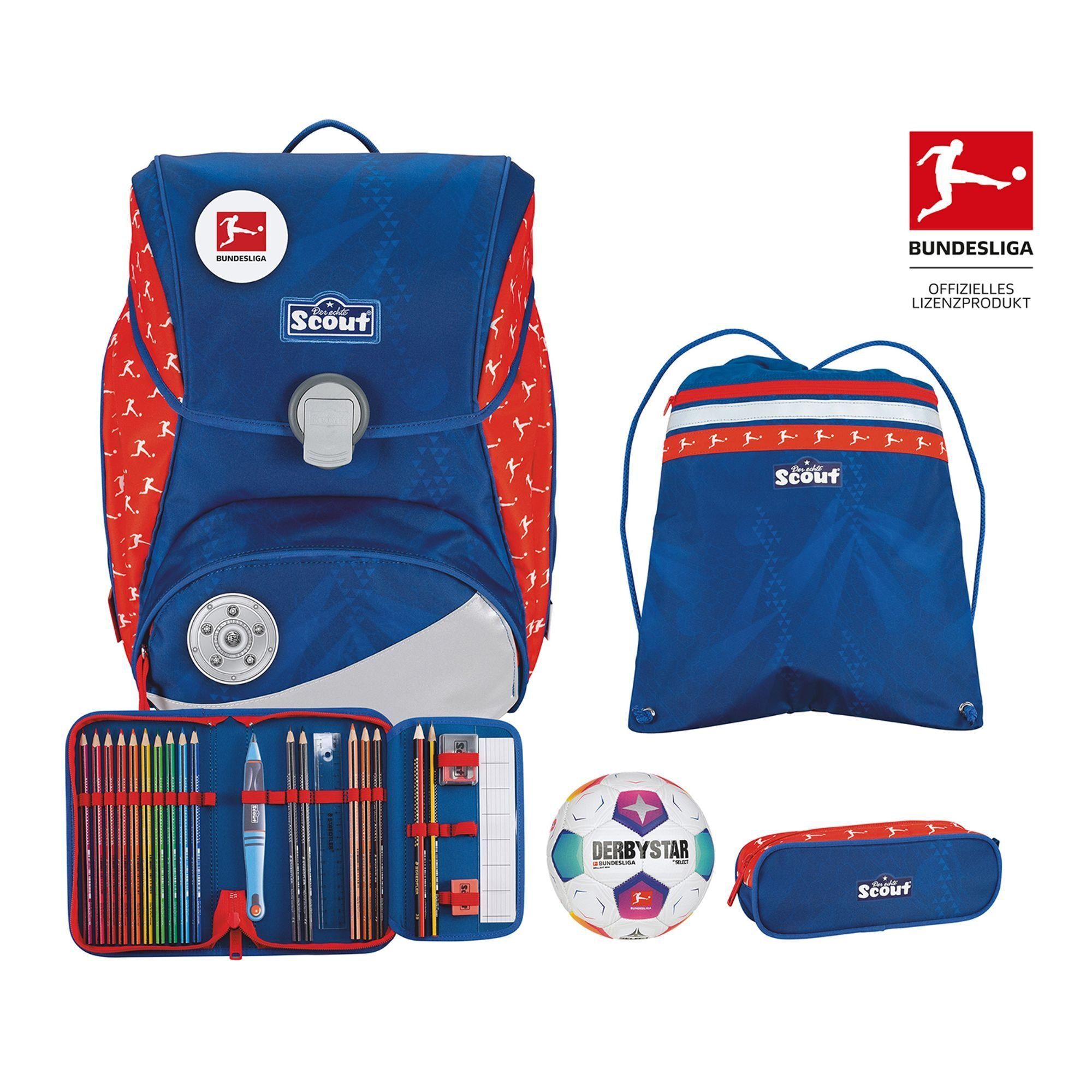 Scout Schulranzen Alpha Bundesliga (6-tlg), Nylon