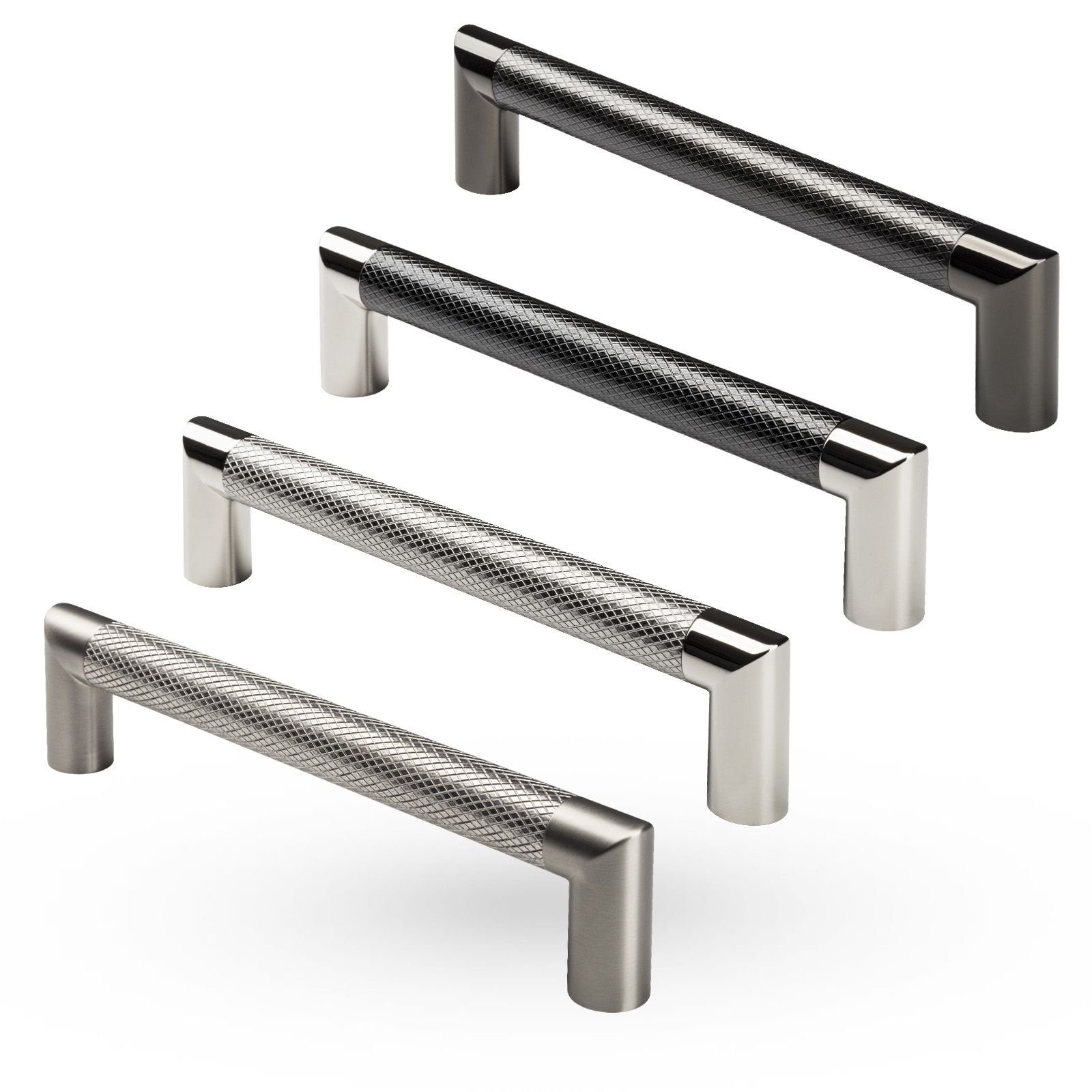 SO-TECH® Möbelgriff Bügelgriff ARNOLD Ø 16 mm BA 160 - 320 mm, BA 160 mm Gunmetal / Chrom – Bild 5 von 5
