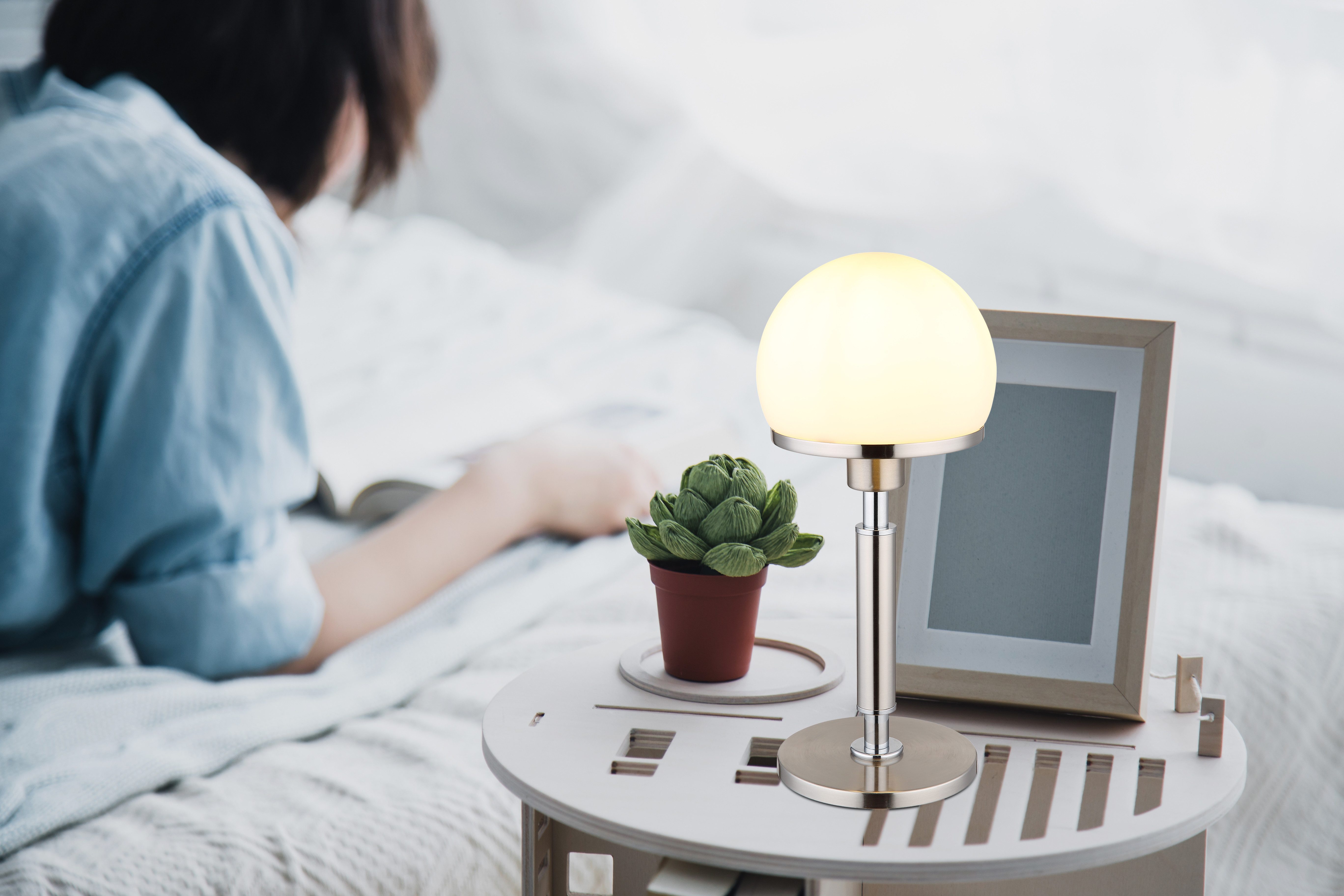 GLOBO LIGHTING Tischleuchte HAKU, ohne Leuchtmittel, Tischlampe/Schlafzimme günstig online kaufen