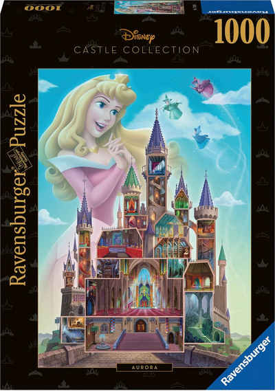 Ravensburger Puzzle Disney Castle Collection, Aurora, 1000 Puzzleteile, Made in Germany