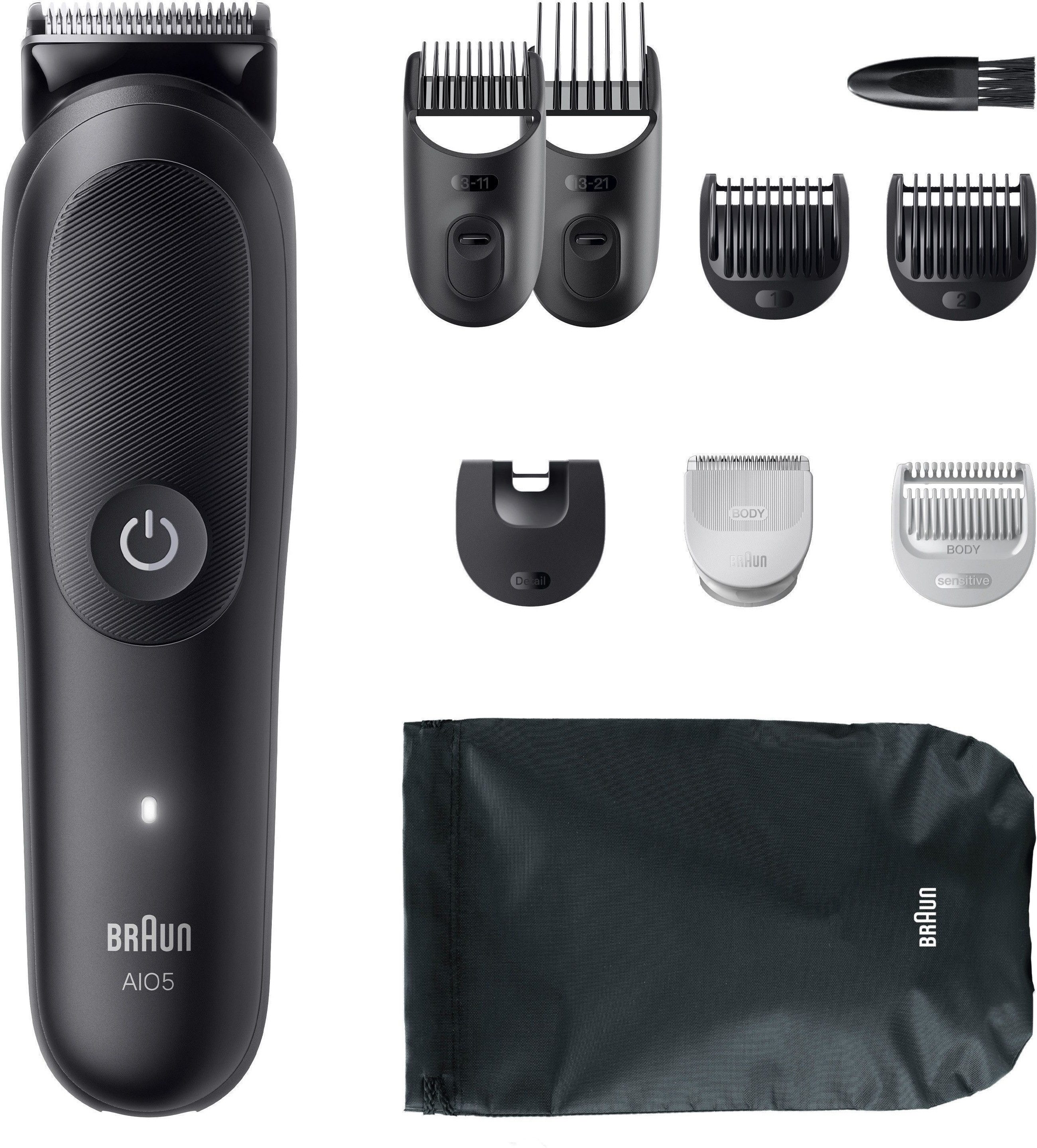 Braun Haarschneider Braun All-in-One Series 5, 9-in-1 Set, ultrascharfe Klinge, 120 Min Akku, SkinGuard-Technologie – Bild 2 von 5