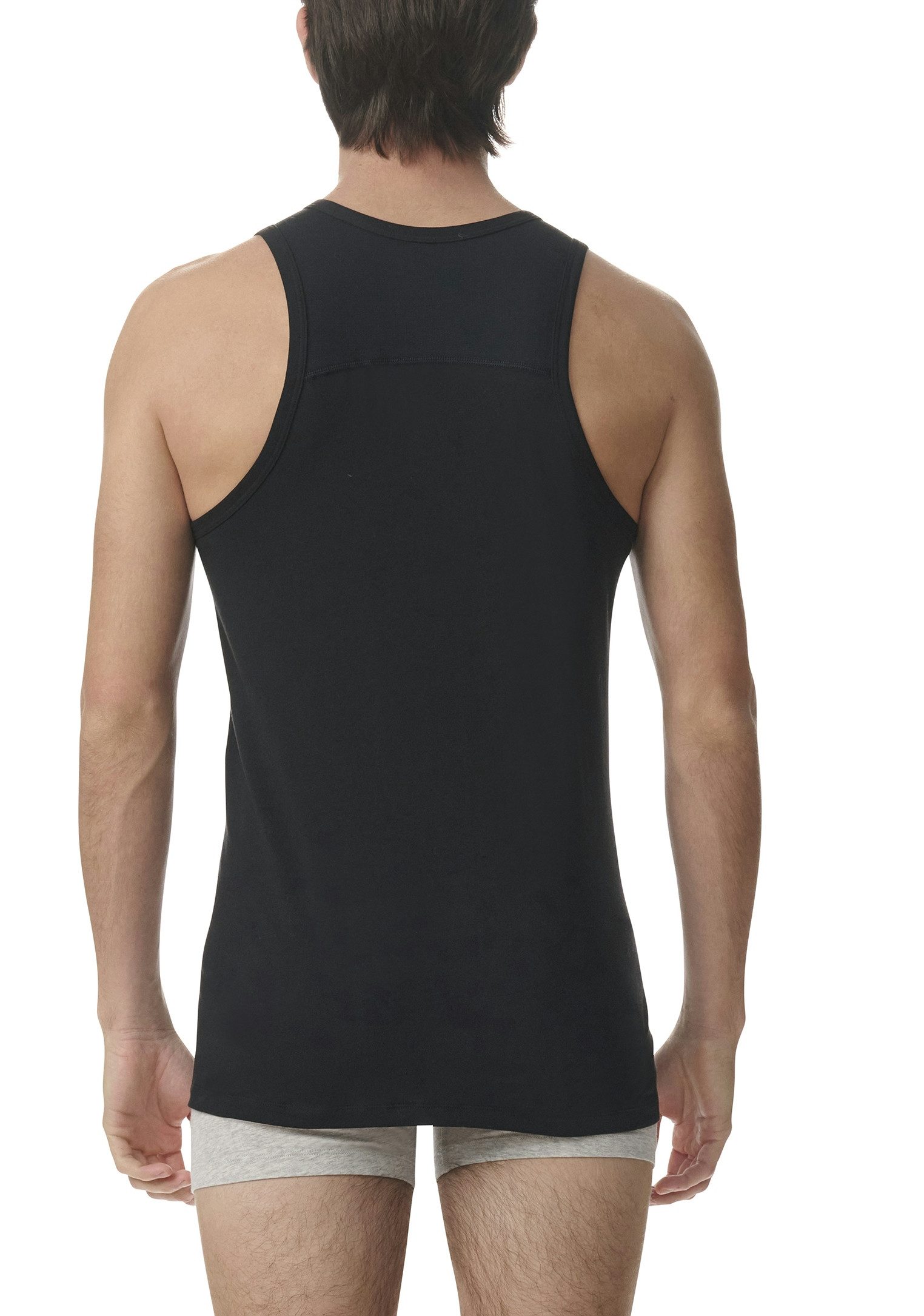 adidas Sportswear Tanktop Active Flex Cotton Ergonomic (2er Pack) mit belüfteter Netzpasse am Rücken, elastisch, Rundhalsausschnitt