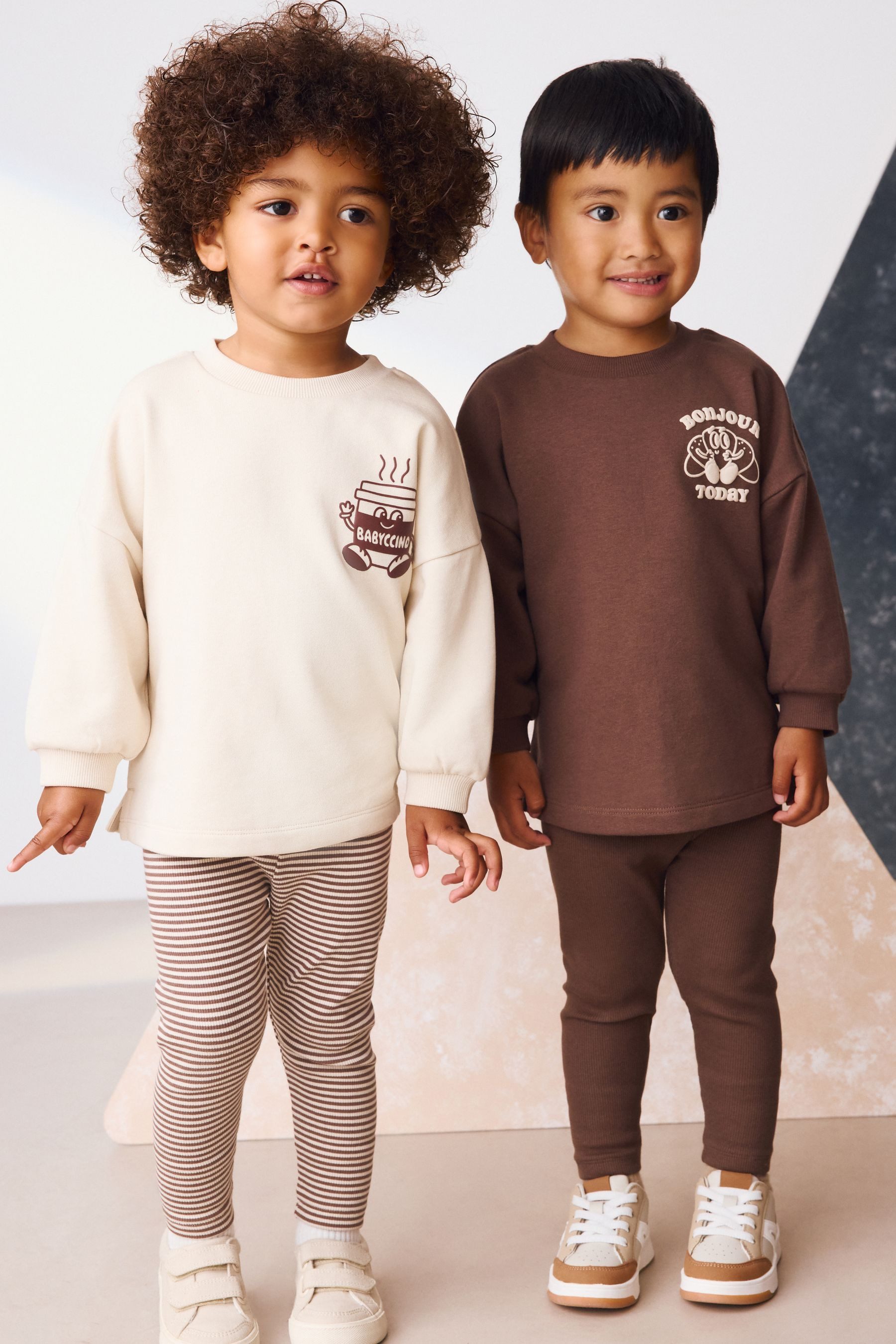 Next Top & Trousers 2-piece set with long-sleeved top and leggings (4-piece)