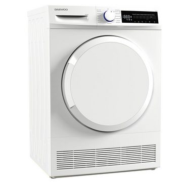 Daewoo Kondenstrockner weiss T8CT2W0DE, 8 kg, Sensor-Trocknungssystem, Anti-Knitterschutzfunktion, 15 Programme