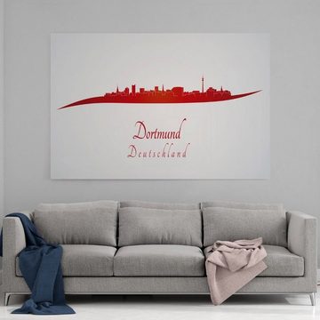 Hustling Sharks Leinwandbild Stadt als Skyline Leinwandbild "Dortmund" - Einzigartige Wanddeko, in 7 unterschiedlichen Größen verfügbar