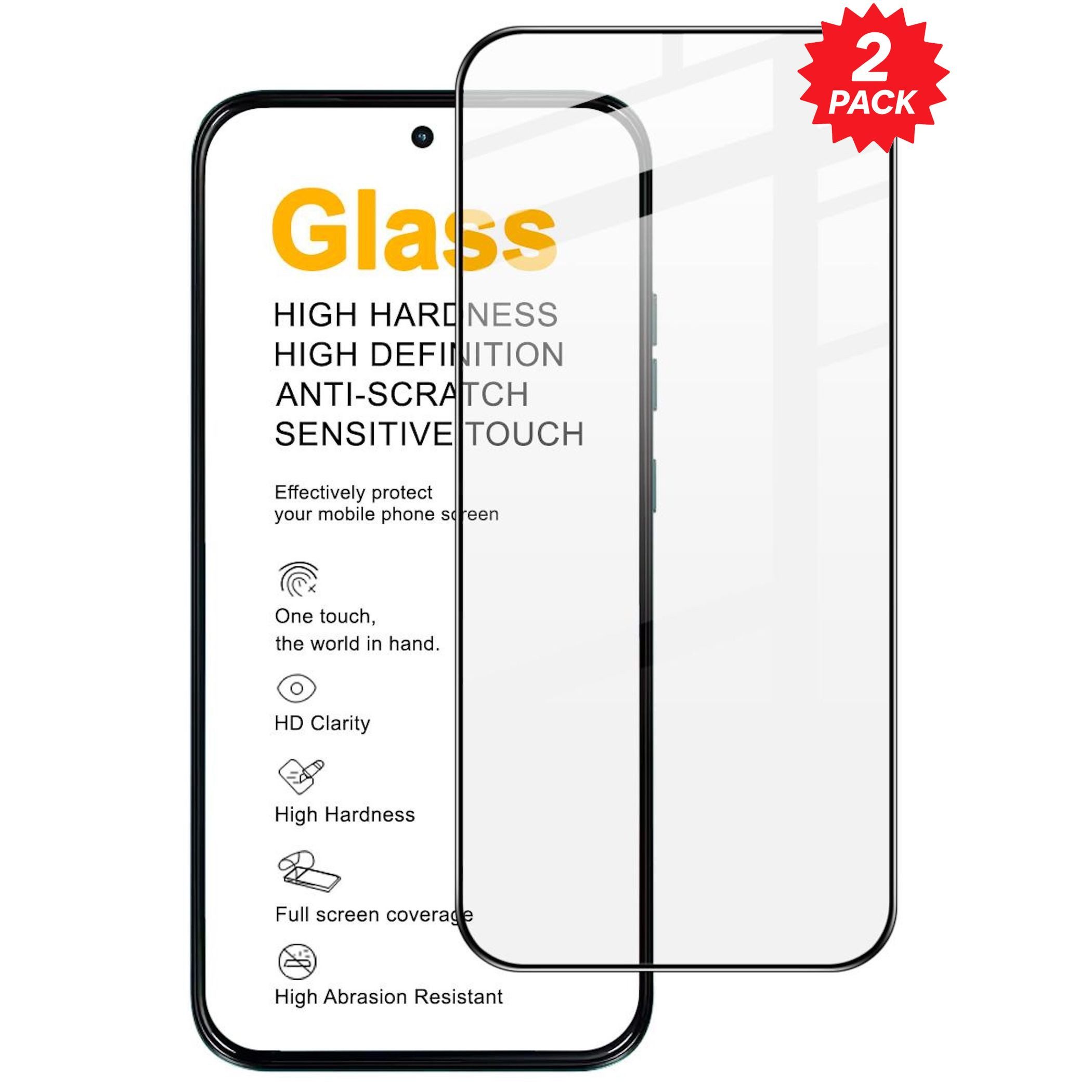 Wigento Displayschutzglas Full Cover 2x für Xiaomi Redmi Note 17 Pro 5G 3D 9H Hartglas für Xiaomi Redmi Note 17 Pro 5G, Spar Set 3D Full Display Schutz Glas