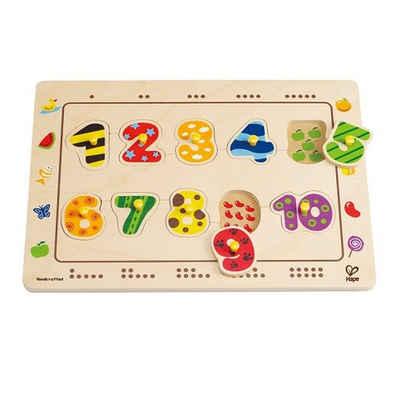 Hape Lernspielzeug Hape Steckpuzzle mit Zahlen, 11tlg.