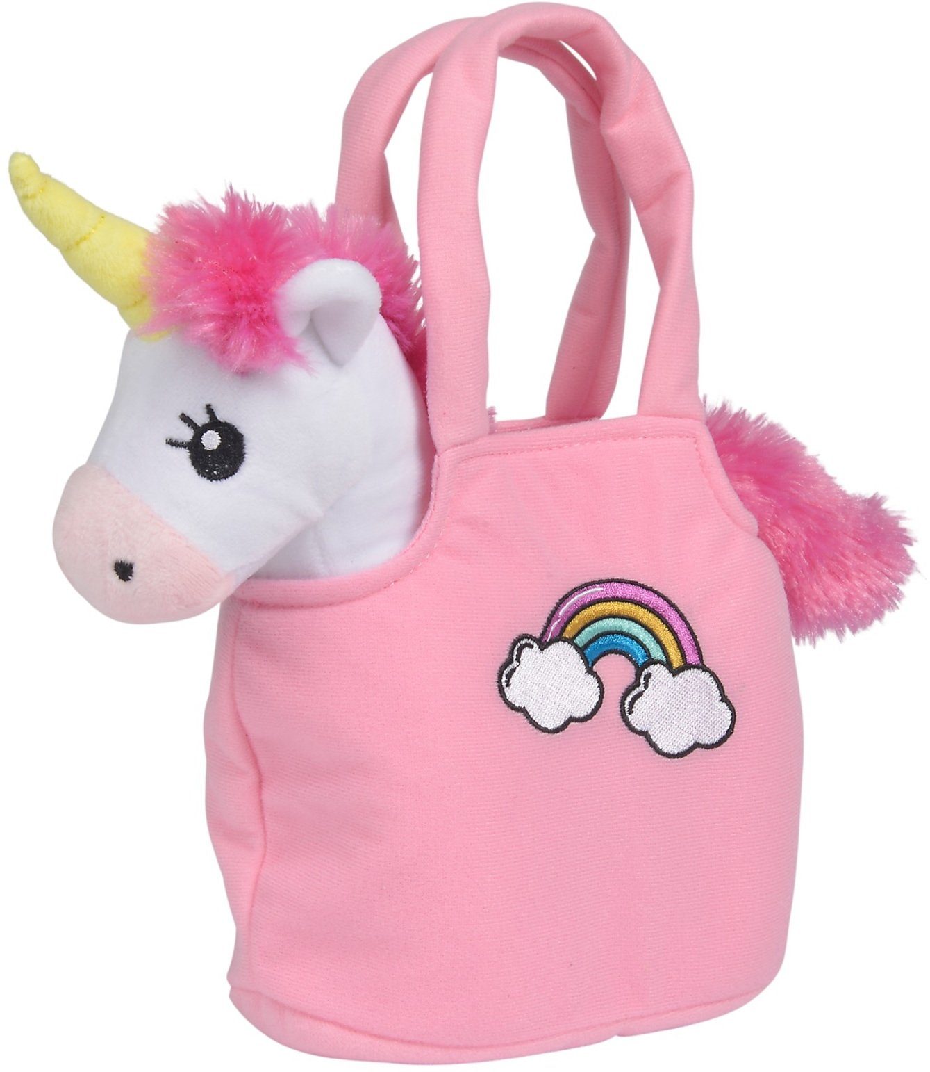 SIMBA Spielwelt Spielzeug Accessoires Girls Plüscheinhorn mit Tasche 105560 günstig online kaufen