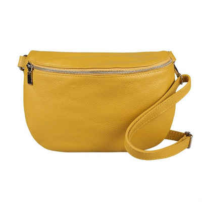 ITALYSHOP24 Bauchtasche Damen Leder Gürteltasche Hüfttasche CrossBody Handytasche, als Schultertasche, CrossOver, Umhängetasche tragbar