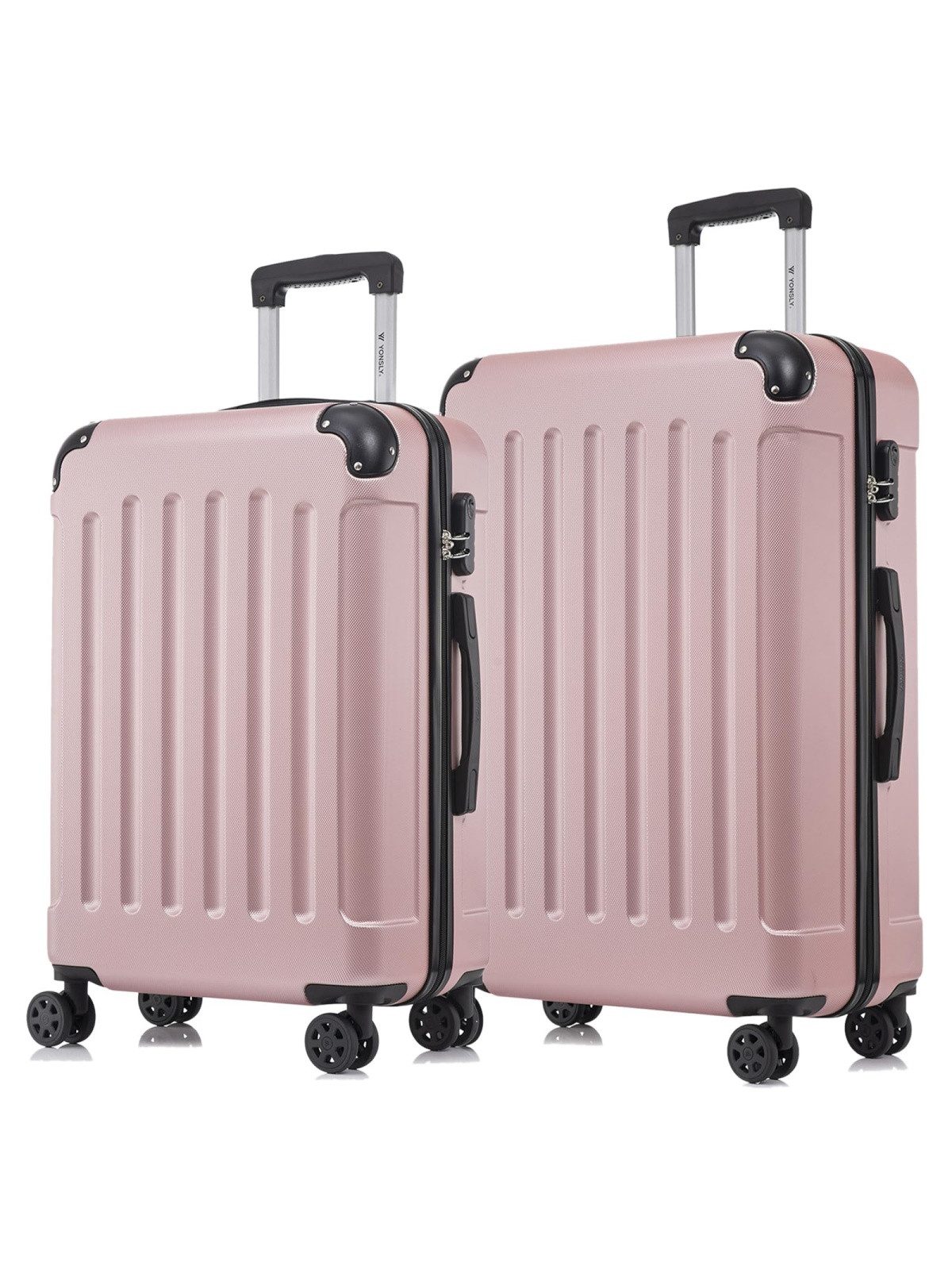 Trolleyset Hartschalen-Reisekoffer Rollkoffer Trolley Gepäckset aus ABS