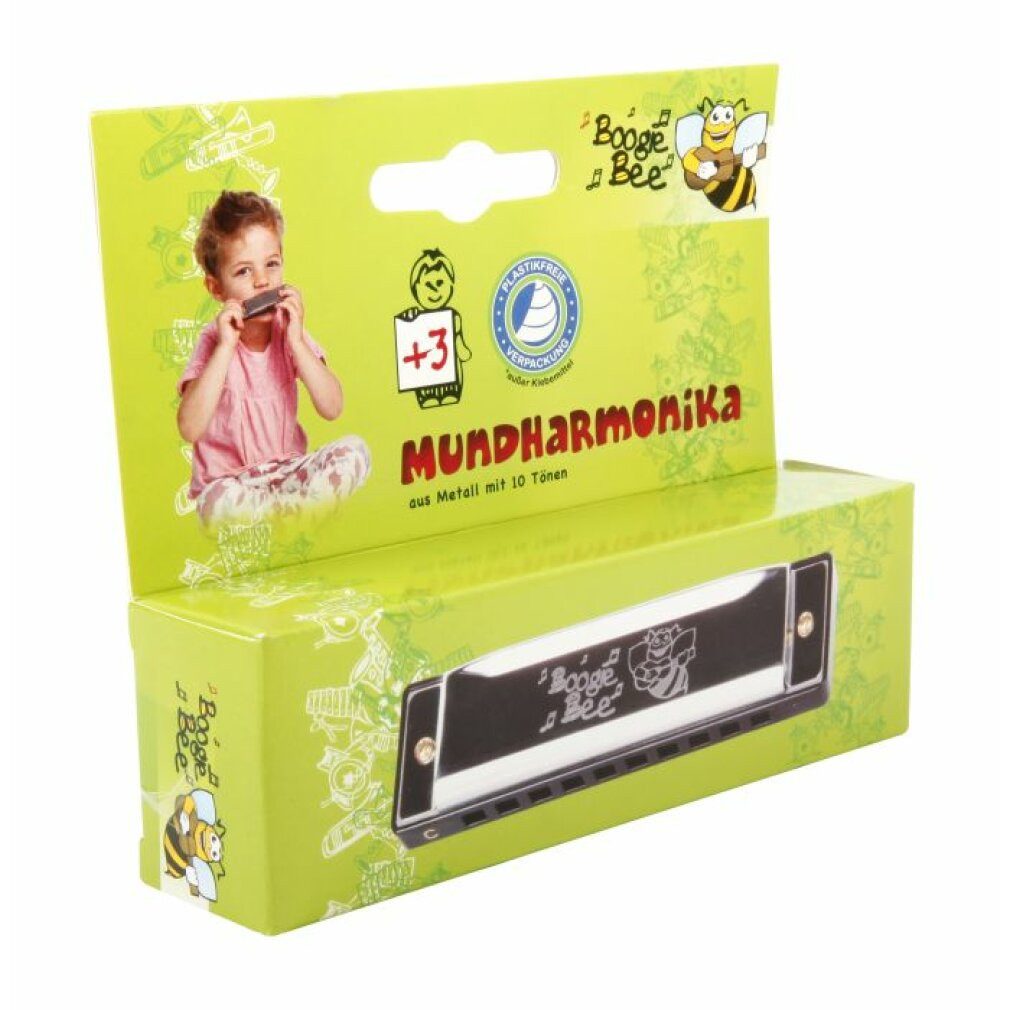 Signalpfeife BGB Mundharmonika Metall, 10,5cm