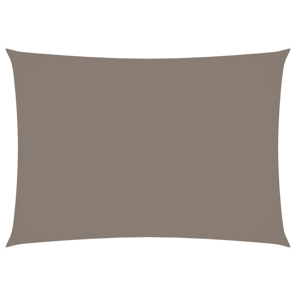 Sonnensegel Sonnensegel Oxford-Gewebe Rechteckig 2x4 m Taupe Beschattung