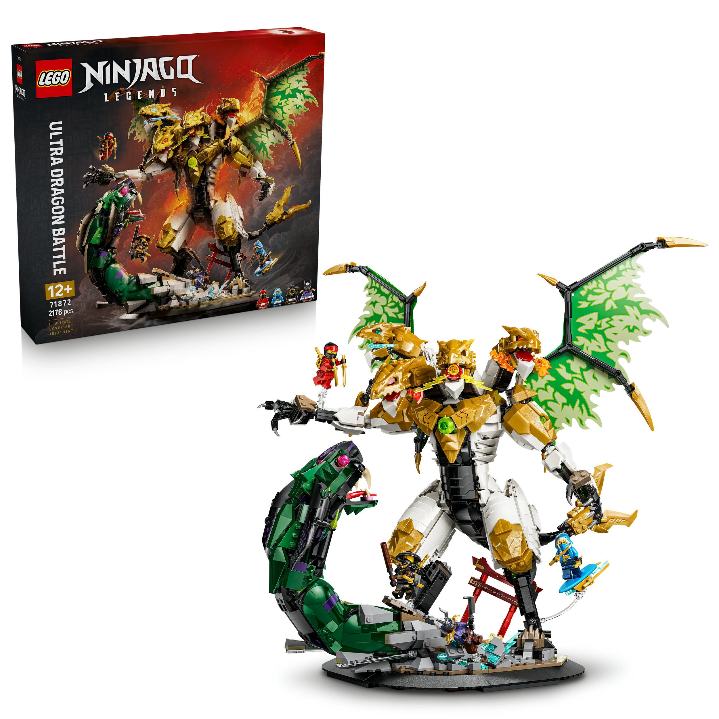 LEGO® Duell mit dem Ultradrachen (71872), LEGO Ninjago Konstruktionsspielsteine, (2178 St), Made in Europe