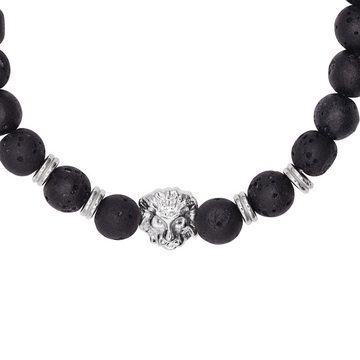 Heideman Armband Enzo schwarz farben (Armband, inkl. Geschenkverpackung), Männerarmband mit Perlen