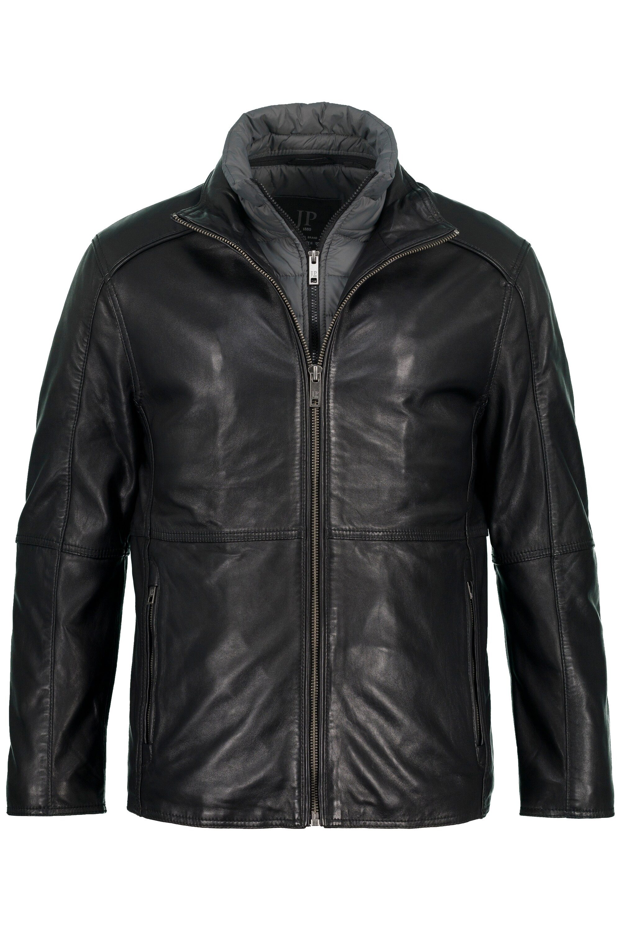JP1880 Lederjacke Lederjacke Leder Lammnappa Zipper günstig online kaufen