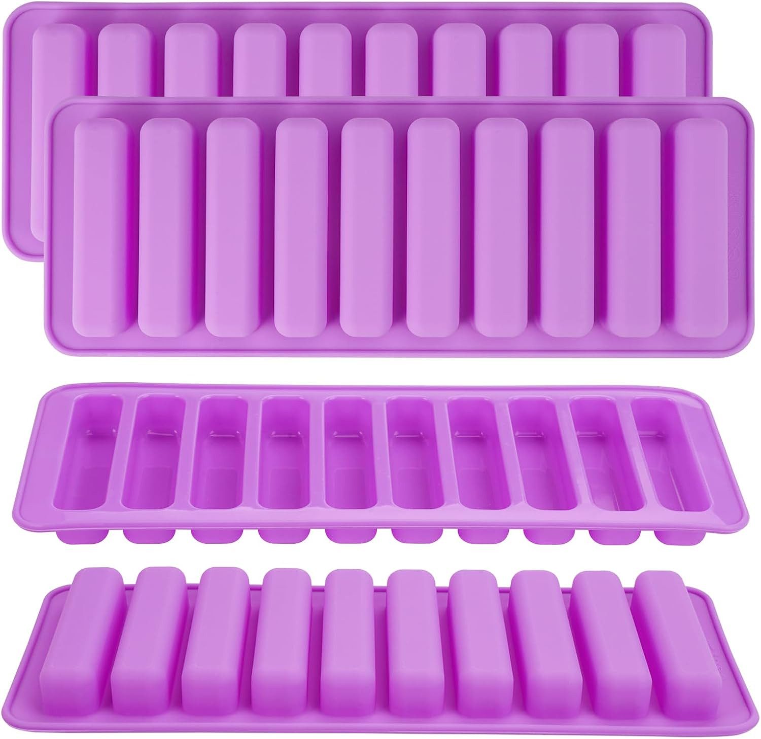Silikonform Müsliriegel Silikonform 10 Mulden Riegelform Antihaft 4 Stück