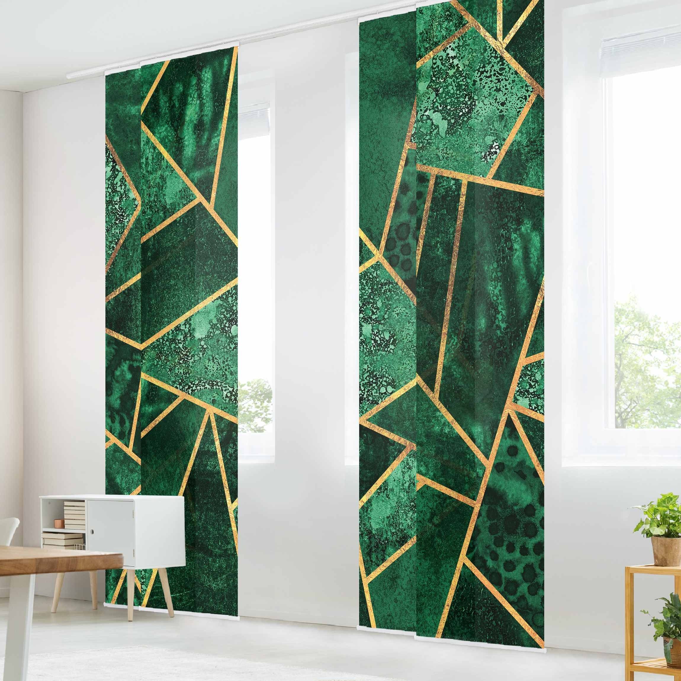 Bilderdepot24 Schiebegardine modern Flächenvorhang blickdicht Dunkler günstig online kaufen