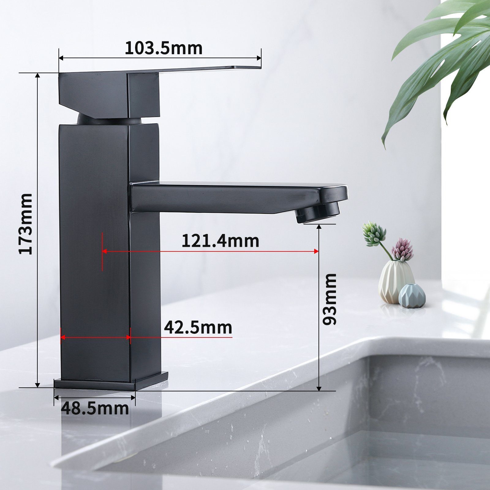 HOMELIVE Waschtischarmatur Wasserhahn Bad Badarmatur Armatur günstig online kaufen