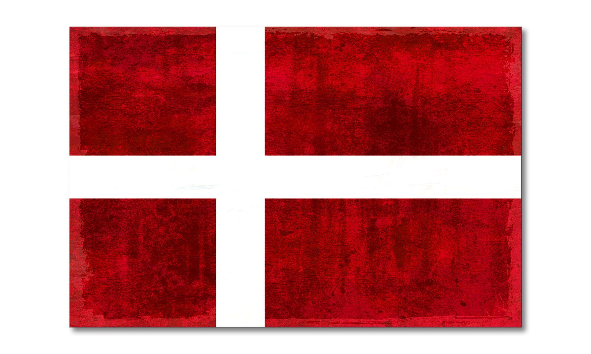 WandbilderXXL Leinwandbild Dänemark, Flaggen (1 St), Wandbild,in 6 Größen erhältlich