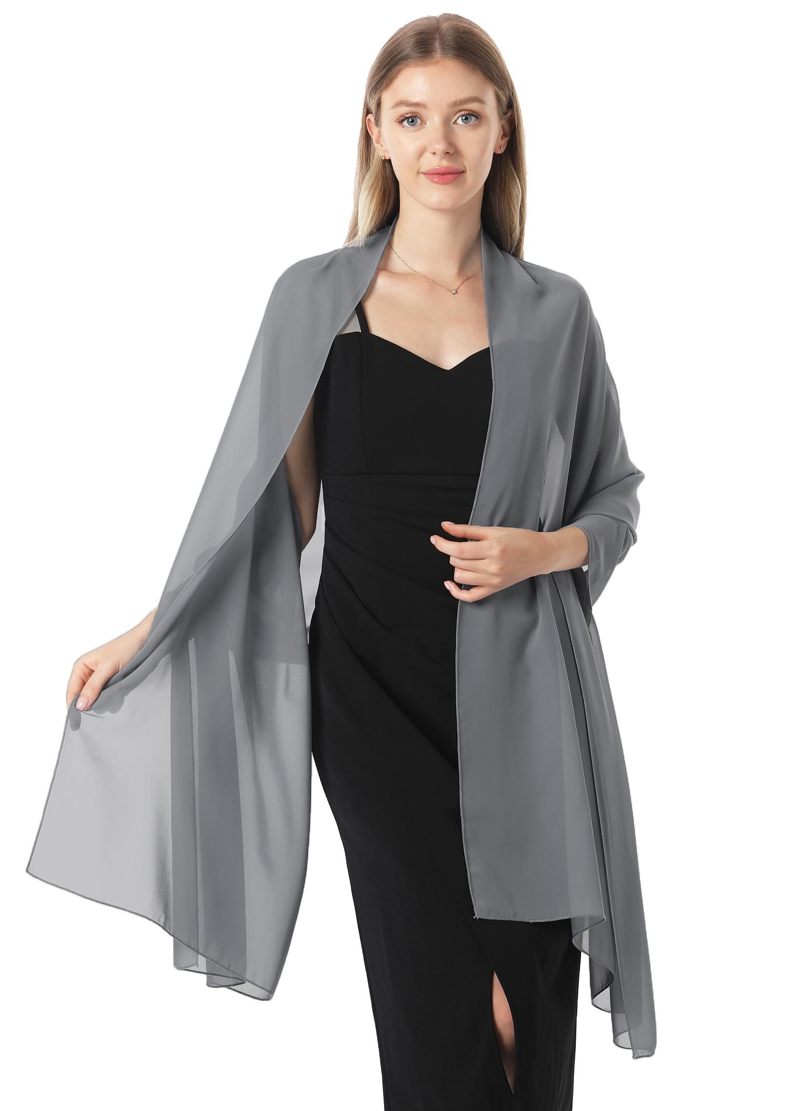 Cachito Modeschal Eleganter Damen Schal – Weiche Stola, (1-St), für Abendkleider, Hochzeiten & festliche Anlässe – Bild 5 von 5