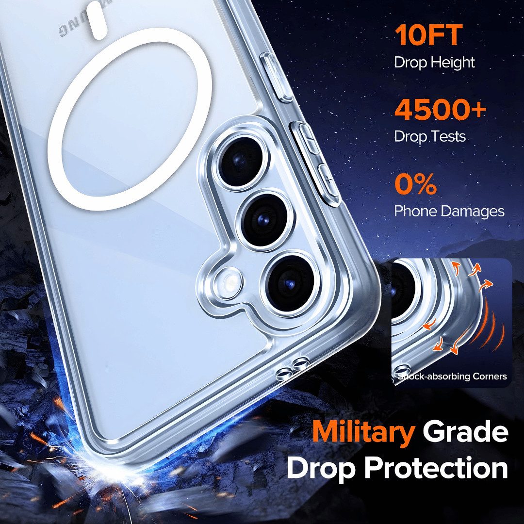 SmartUP Smartphone-Hülle + 2X Schutzglas für Samsung Galaxy S26 Panzerfolie MagSafe Case 9H 6,3, MagSafe-Technologie – Bild 4 von 5