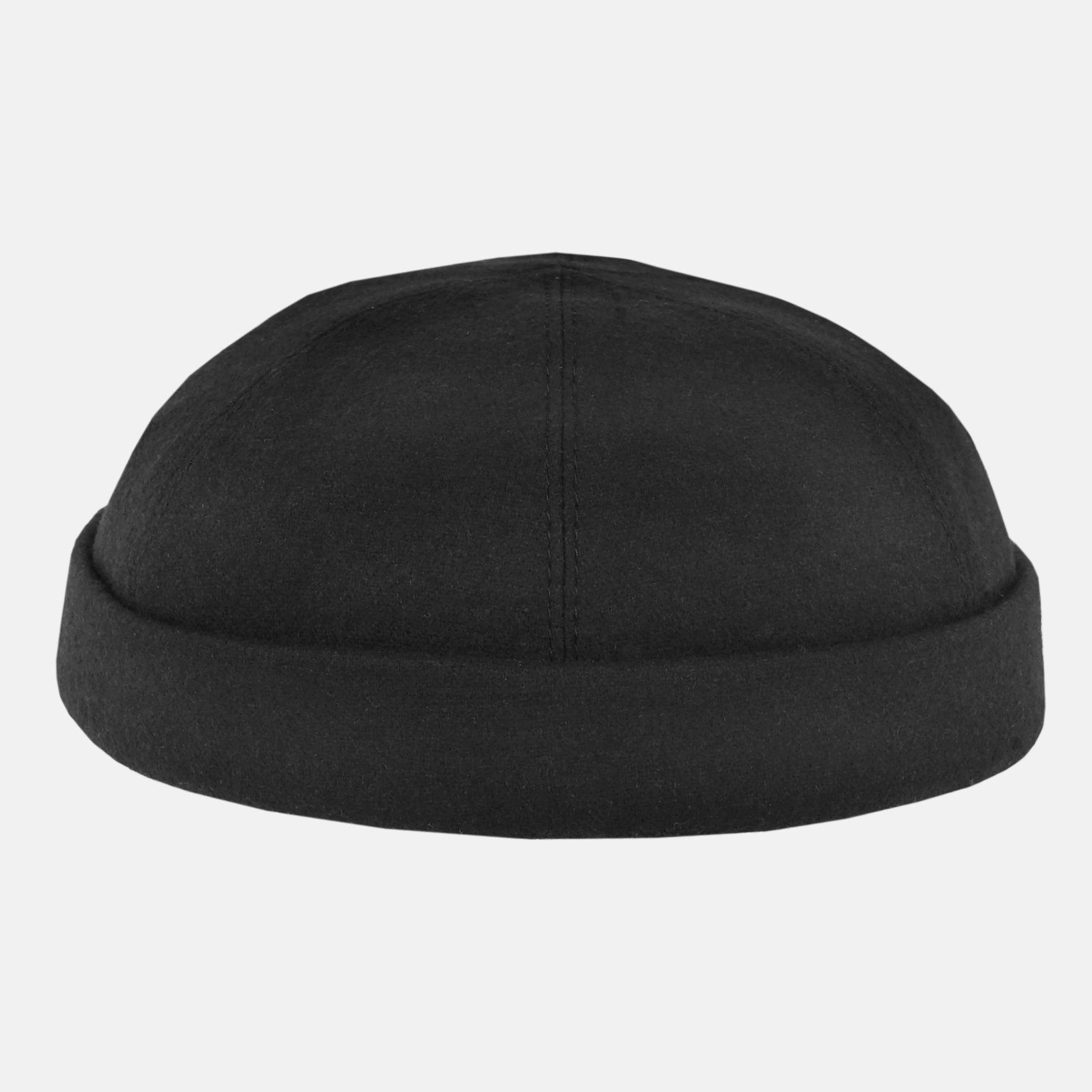 HANSEHELD Schiebermütze Docker Cap Blau Wolle Dockermütze