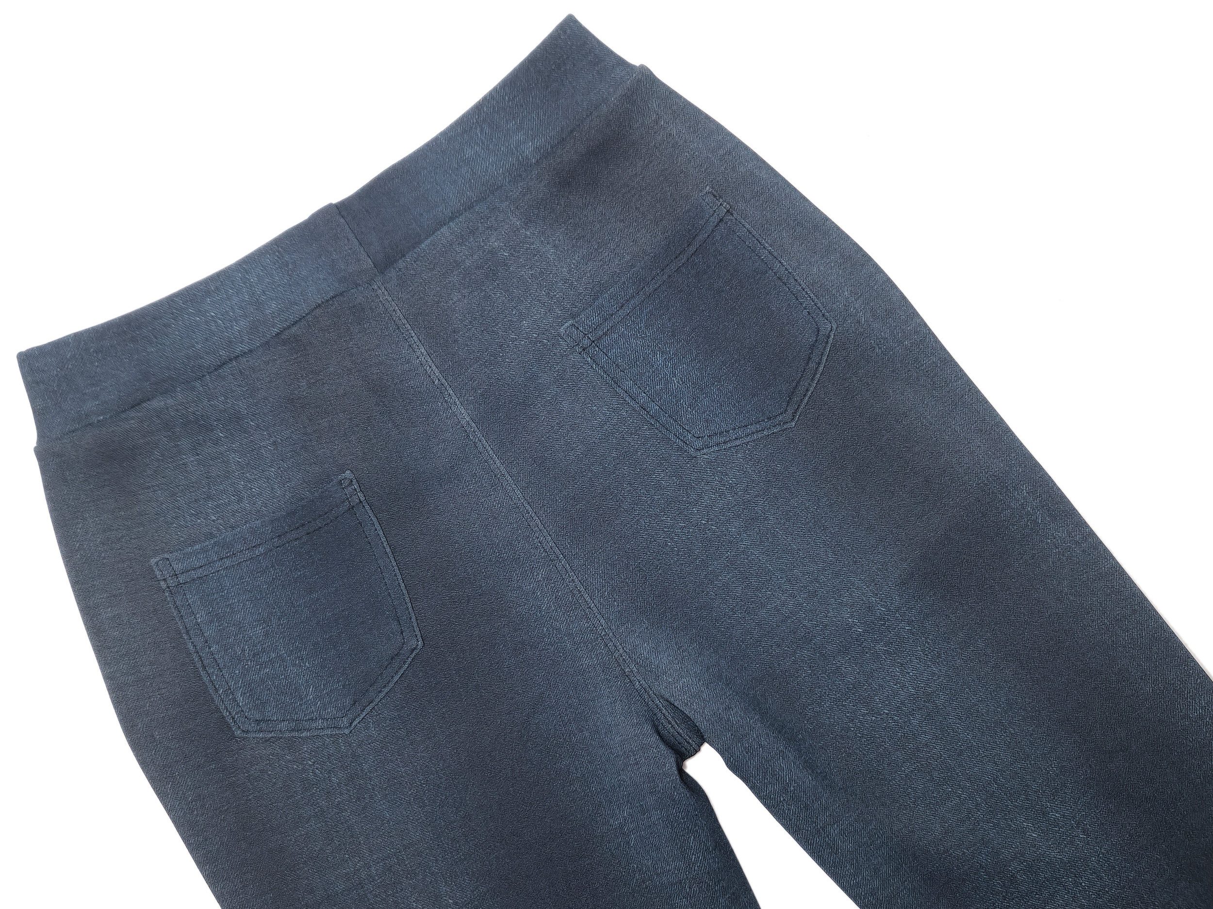 dy_mode Thermohose Damen Thermohose in Jeans-Optik Stretchhose mit Innenfutter mit elastischem Bund, mit Innenfutter