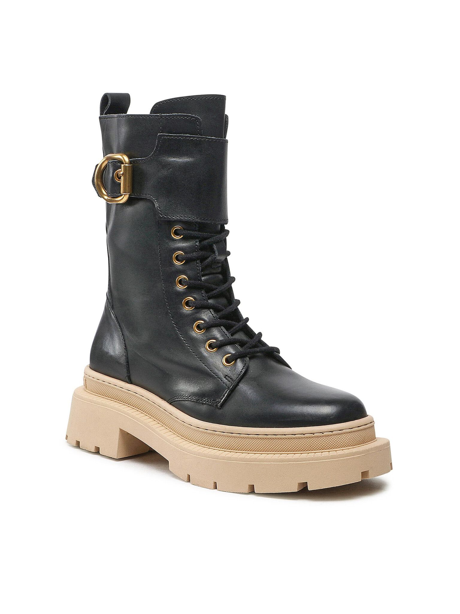 GINO ROSSI Schnürstiefeletten 222FW105 Black Schnürstiefel